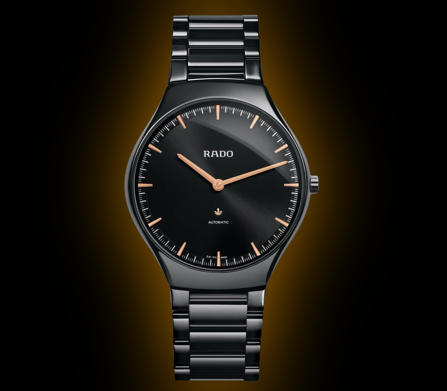 Rado TRUE 2796 Black Dial, mm, Thinline, L, Automatic Men's Watch