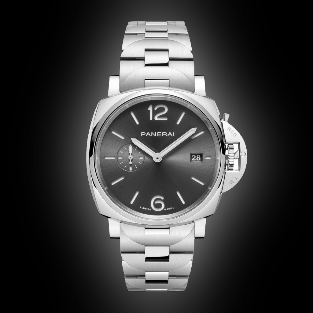Panerai Luminor Due 01387 Anthracite Dial, Polished Steel, 42.0 mm ...