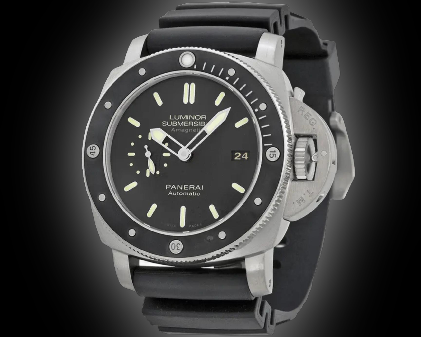 Panerai Submersible 01521 Black Dial, Titanium, mm, Navy Seals