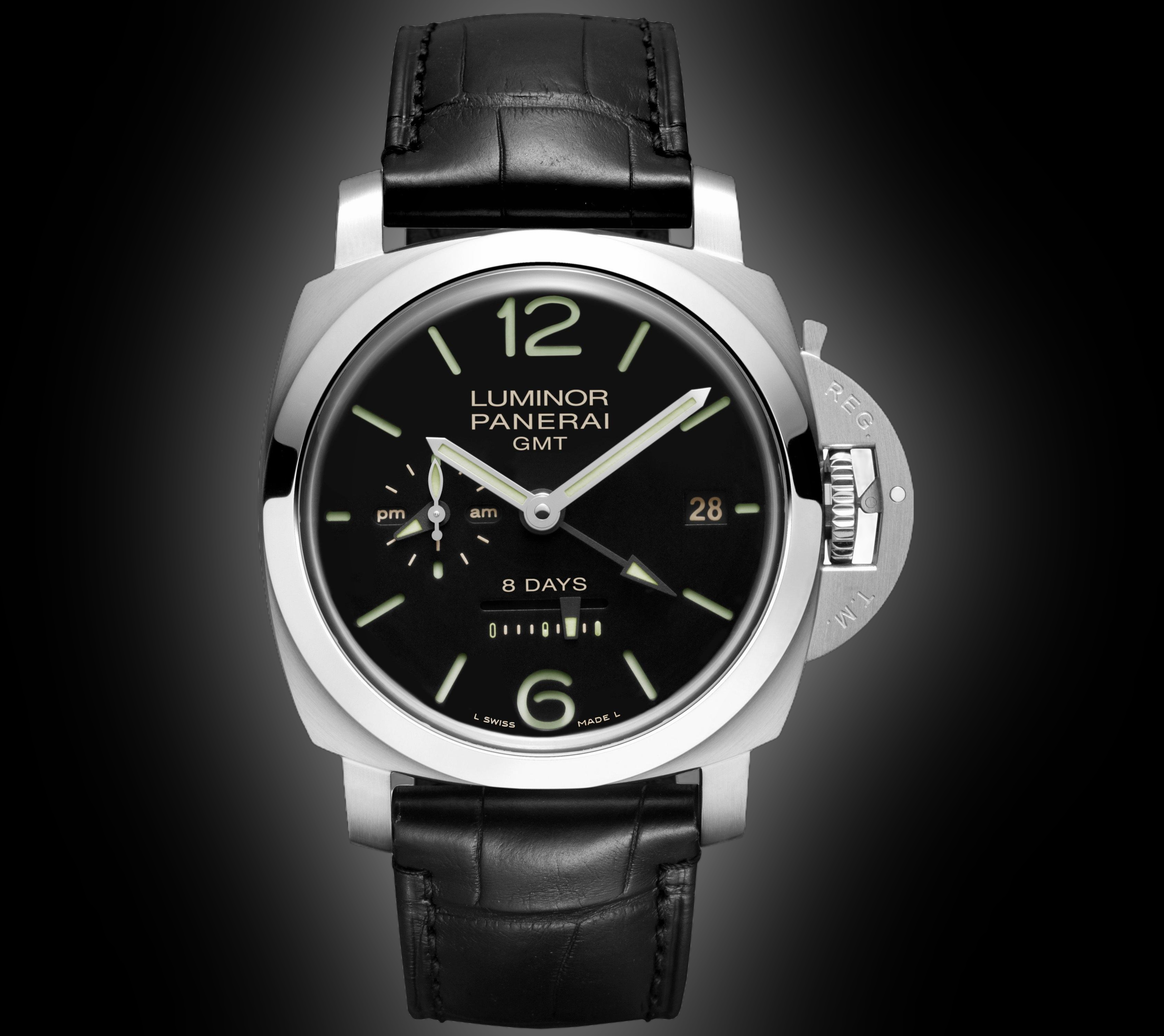 Panerai Luminor 1950 00233 Black Dial, Stainless Steel, 44.0 mm, 8