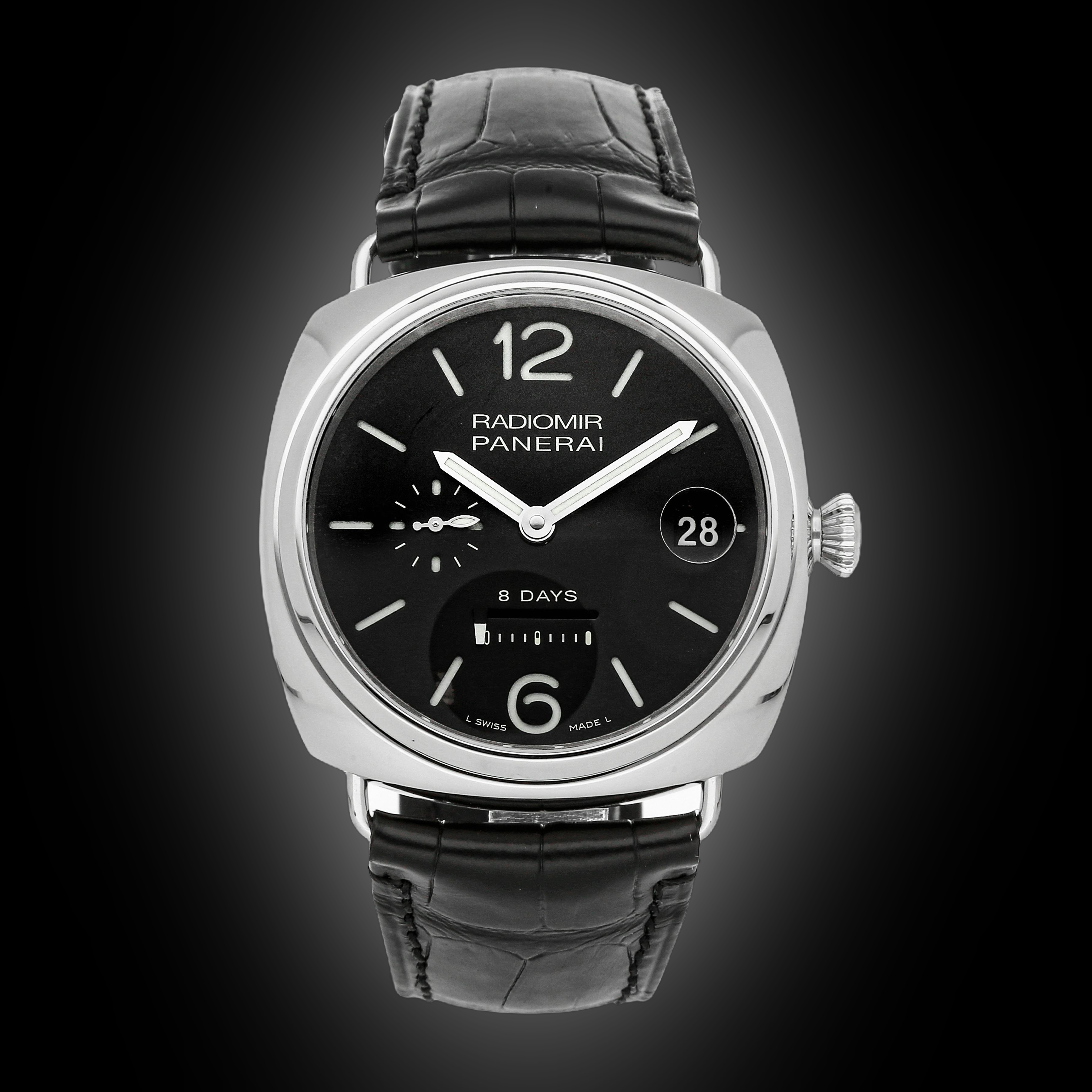Panerai Radiomir 8 Days 00268 Black Dial, Stainless Steel, 45.0 mm