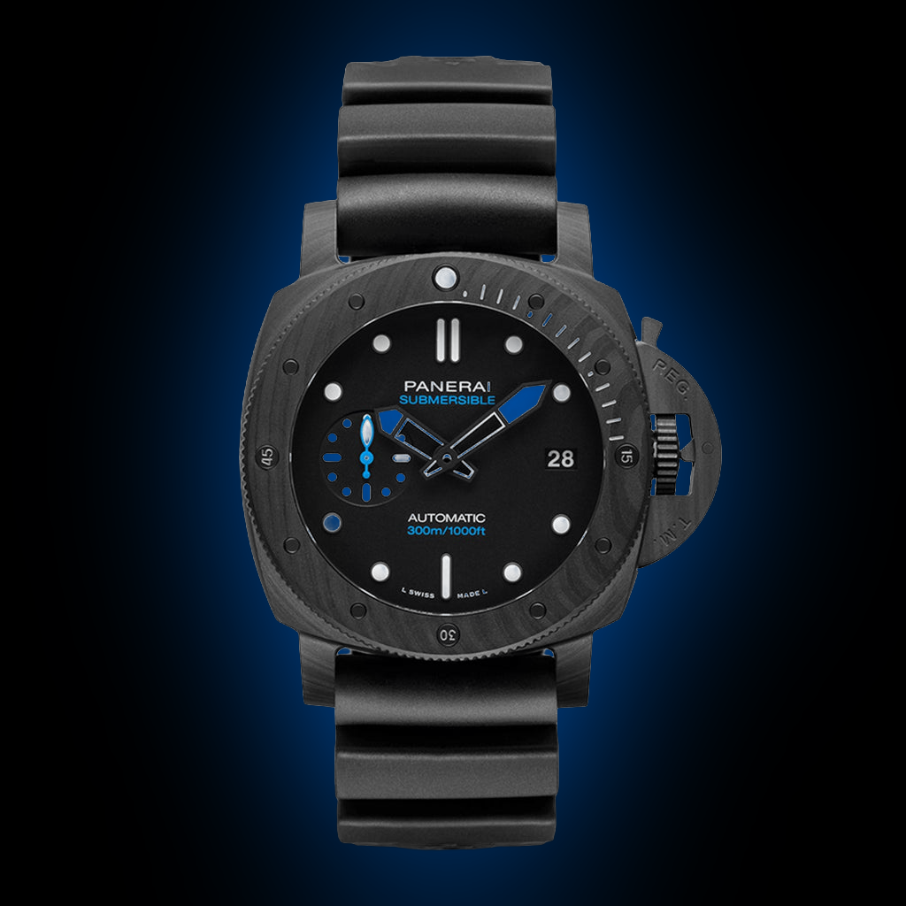 Panerai Submersible 42 01231 Blue Dial, Titanium, Carbon, 42.0 mm