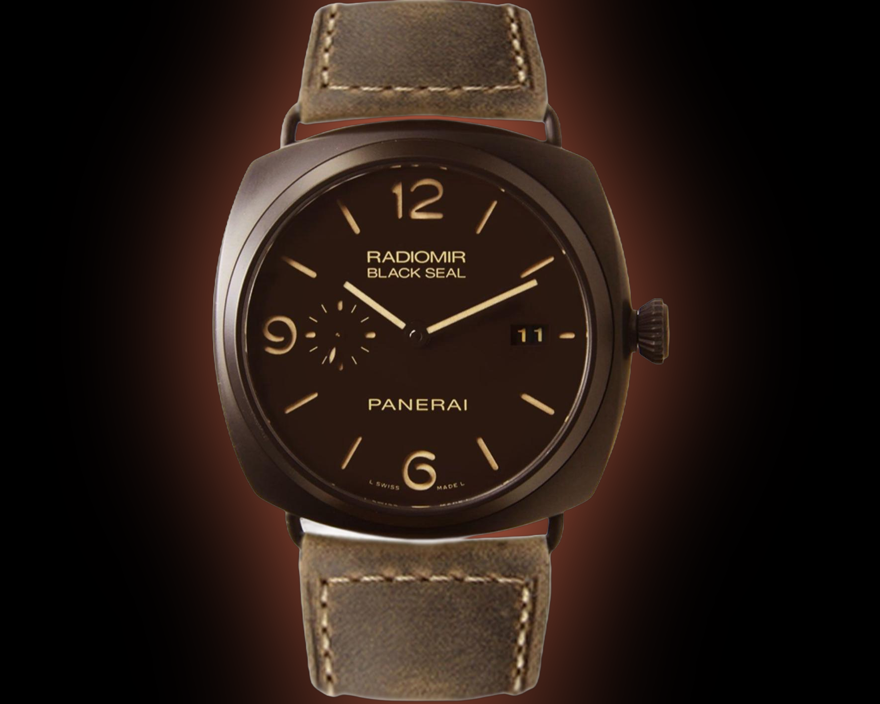Panerai Radiomir 00505 Brown Dial, Ceramic, Black Seal, 3 Days