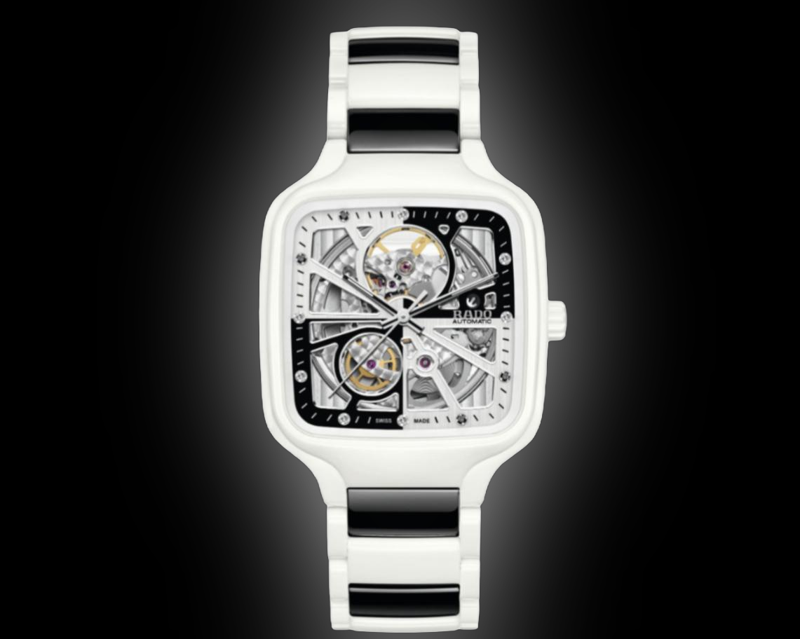 Rado TRUE Square 2707 Open Heart Black Dial, 38.0 mm, Automatic
