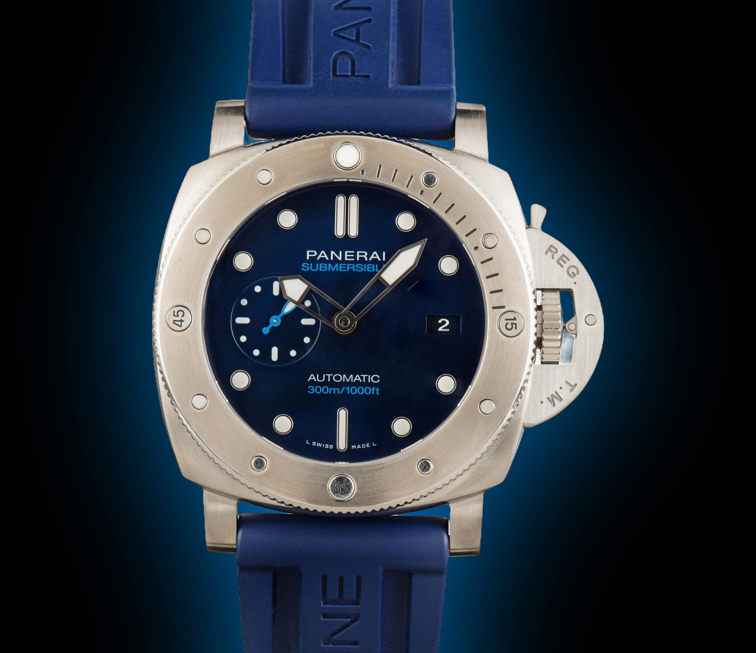 Panerai Submersible 47 00692 Blue Dial, Titanium, 47.0 mm, Bmg-Tech
