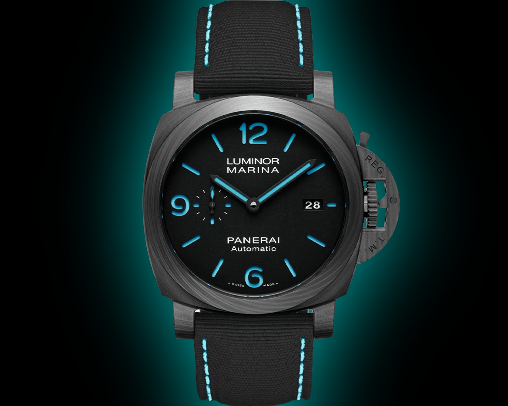 Panerai Luminor Marina 02661 Black Dial, Carbotech, 44.0 mm, Self
