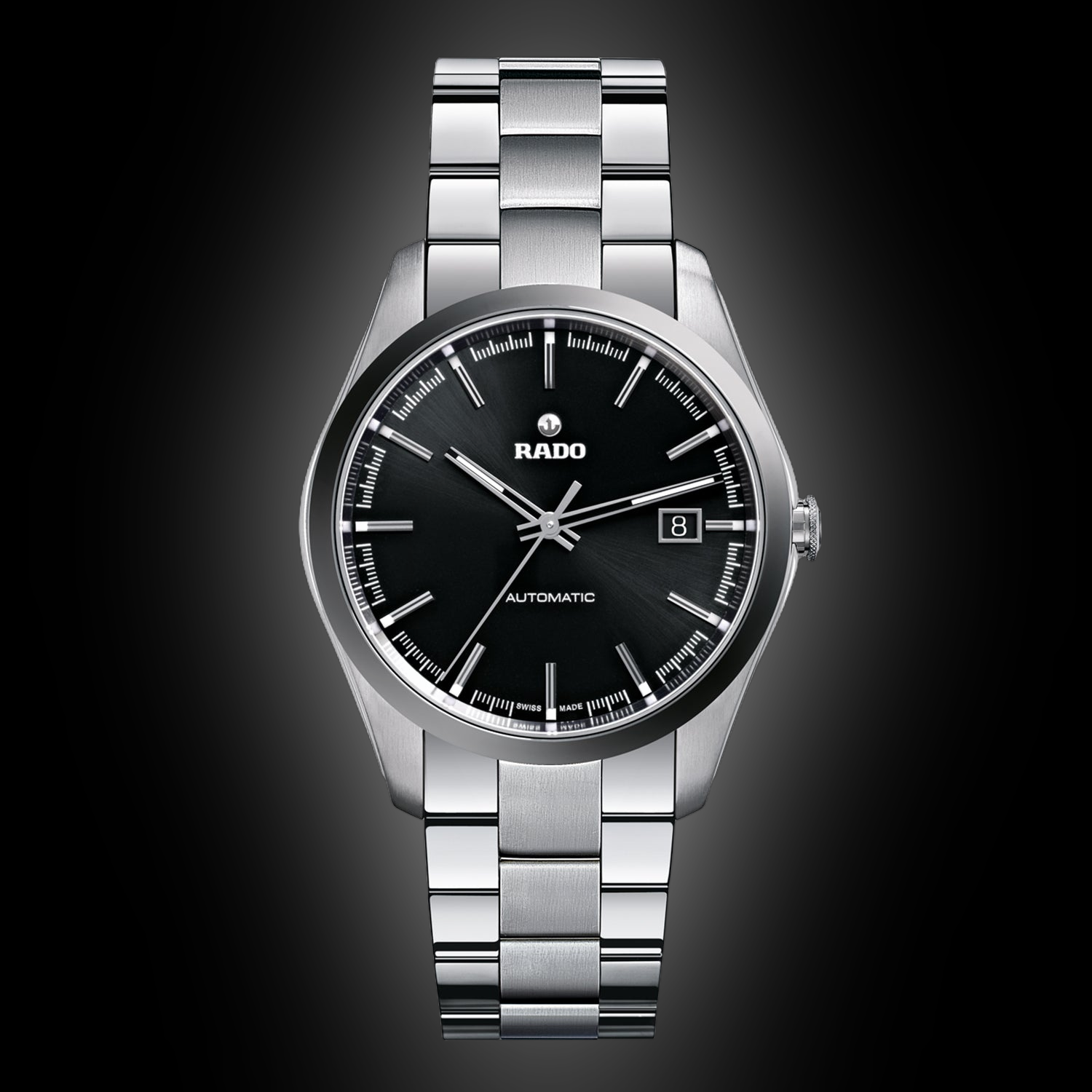Rado R32115153 Rado HyperChrome 3211 Black Dial, Stainless Steel, 40.0 mm, Automatic ...