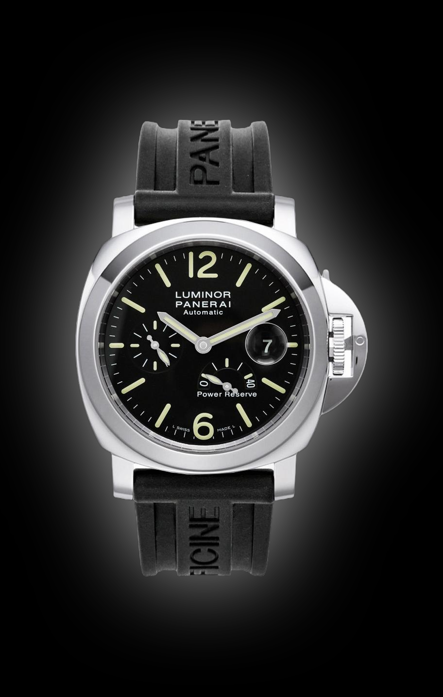 Panerai Luminor Power Reserve 00090 Black Dial, Stainless Steel