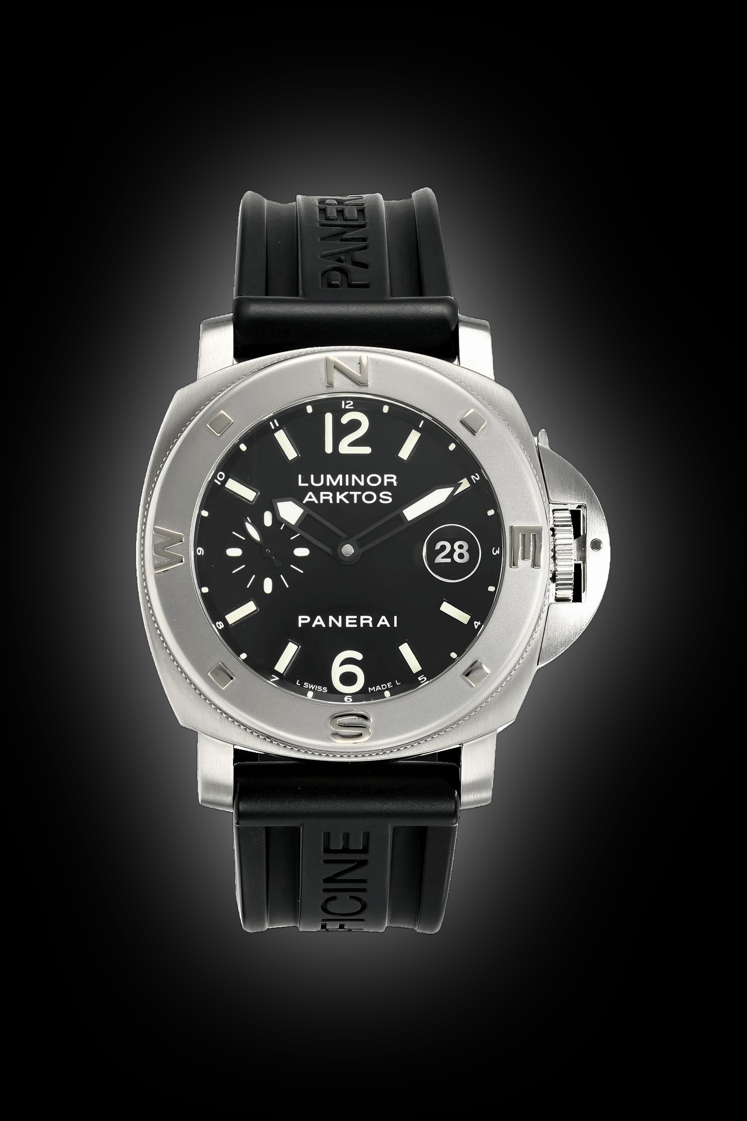 Panerai Luminor 00092 Black Dial, Stainless Steel, 44.0 mm, Arktos