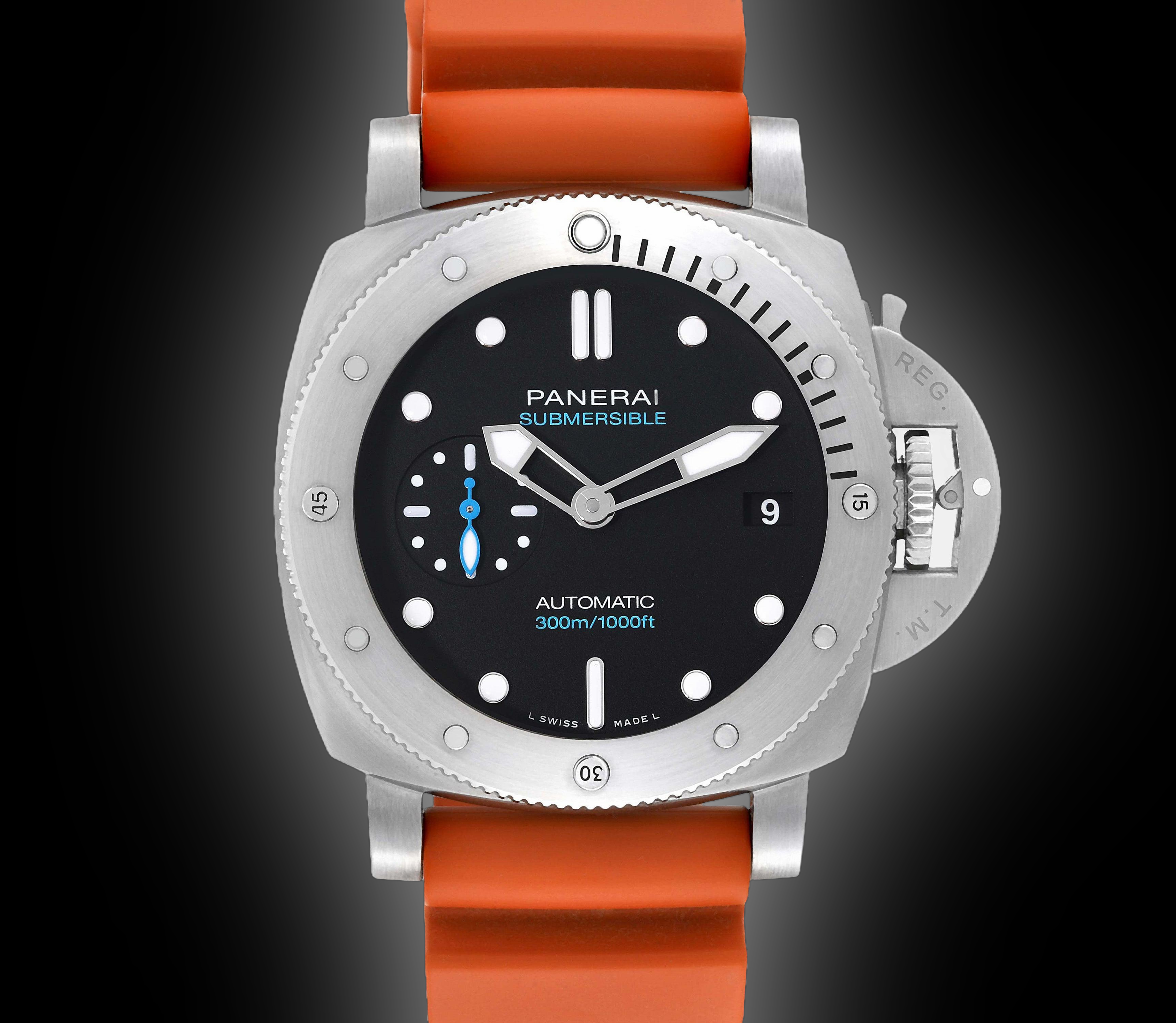 Panerai Submersible 1973 Black Dial, Stainless Steel, 42.0 mm
