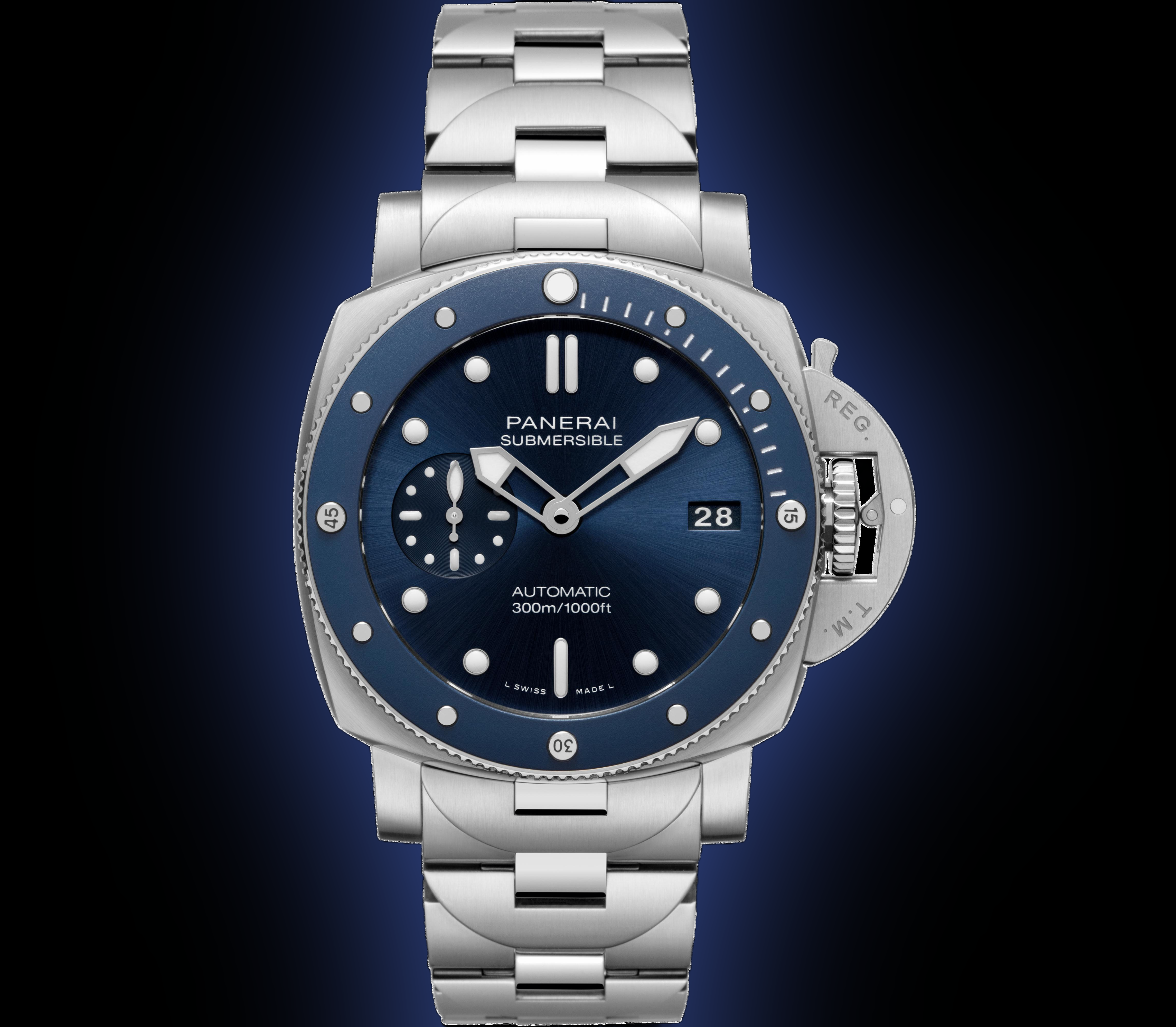 Panerai Submersible 42 01068 Blue Dial, Ceramic, mm, Automatic