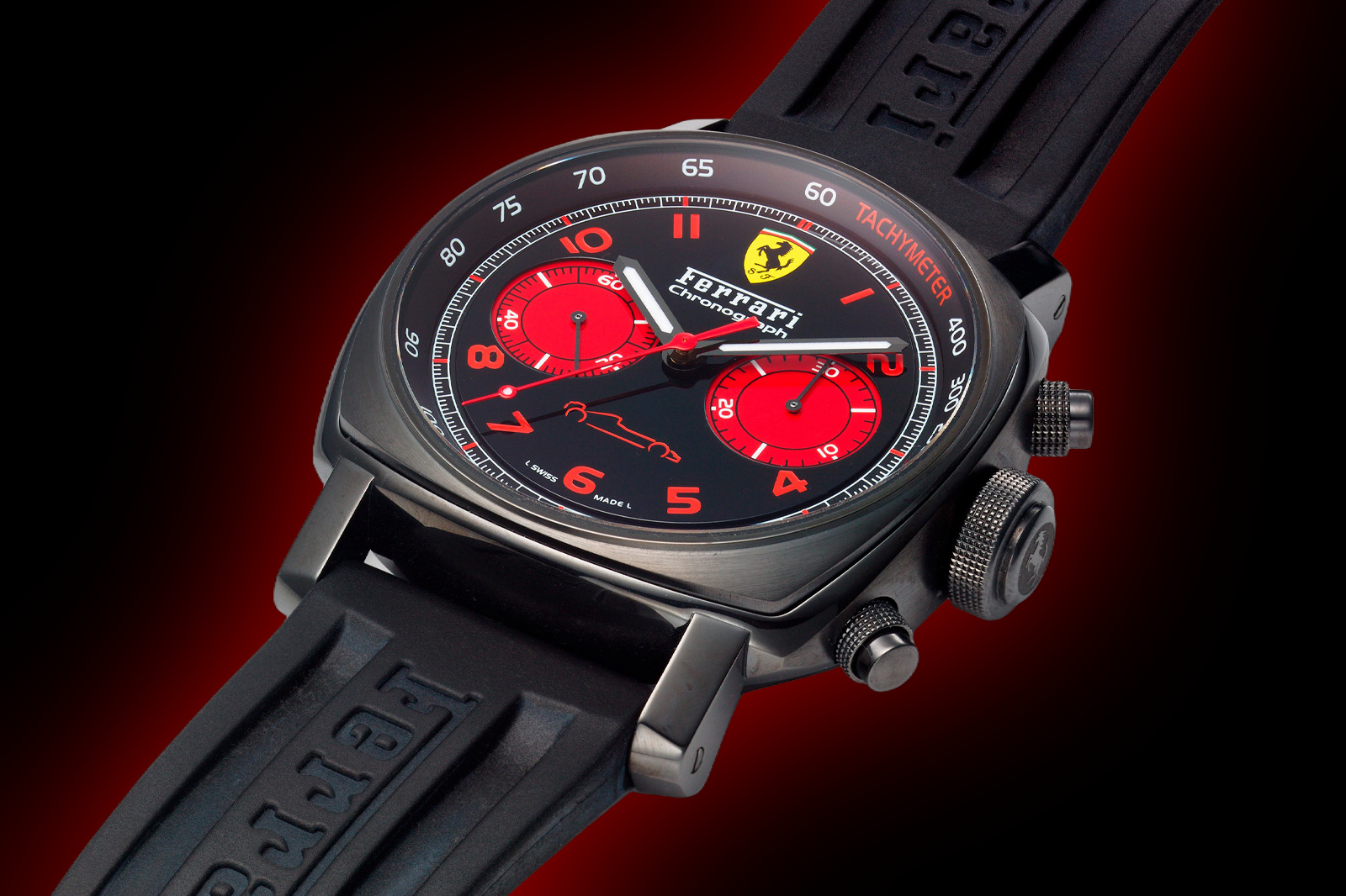 Panerai Ferrari 00038 Black Dial, Stainless Steel, 45.0 mm