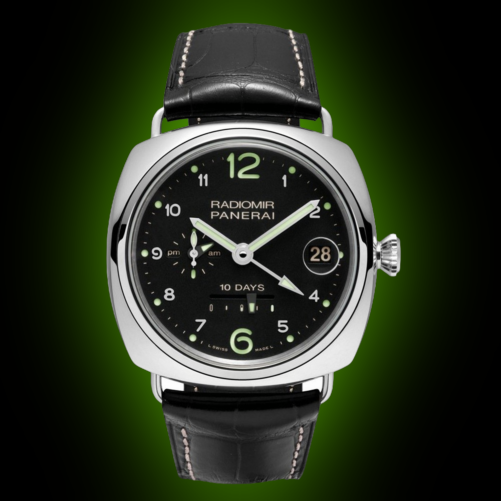 Panerai Radiomir 10 00496 Black Dial, 18kt White Gold, 46.0 mm, GMT Oro ...