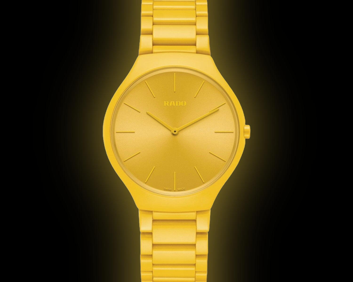 Rado TRUE Round 2709 English Green Dial, High-Tech Ceramic, Les