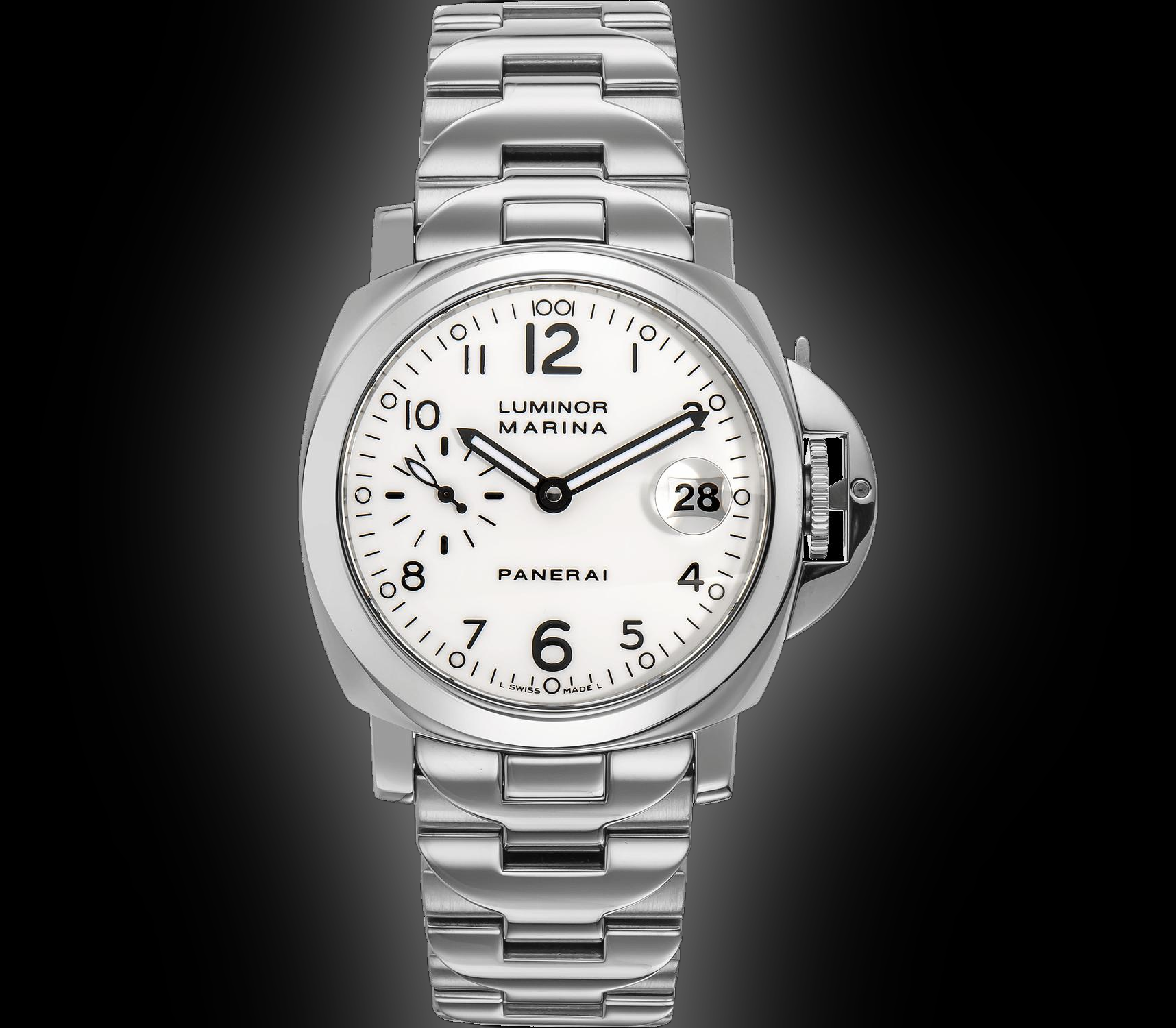 Panerai Luminor Marina 00051 White Dial, Stainless Steel, 40.0 mm ...