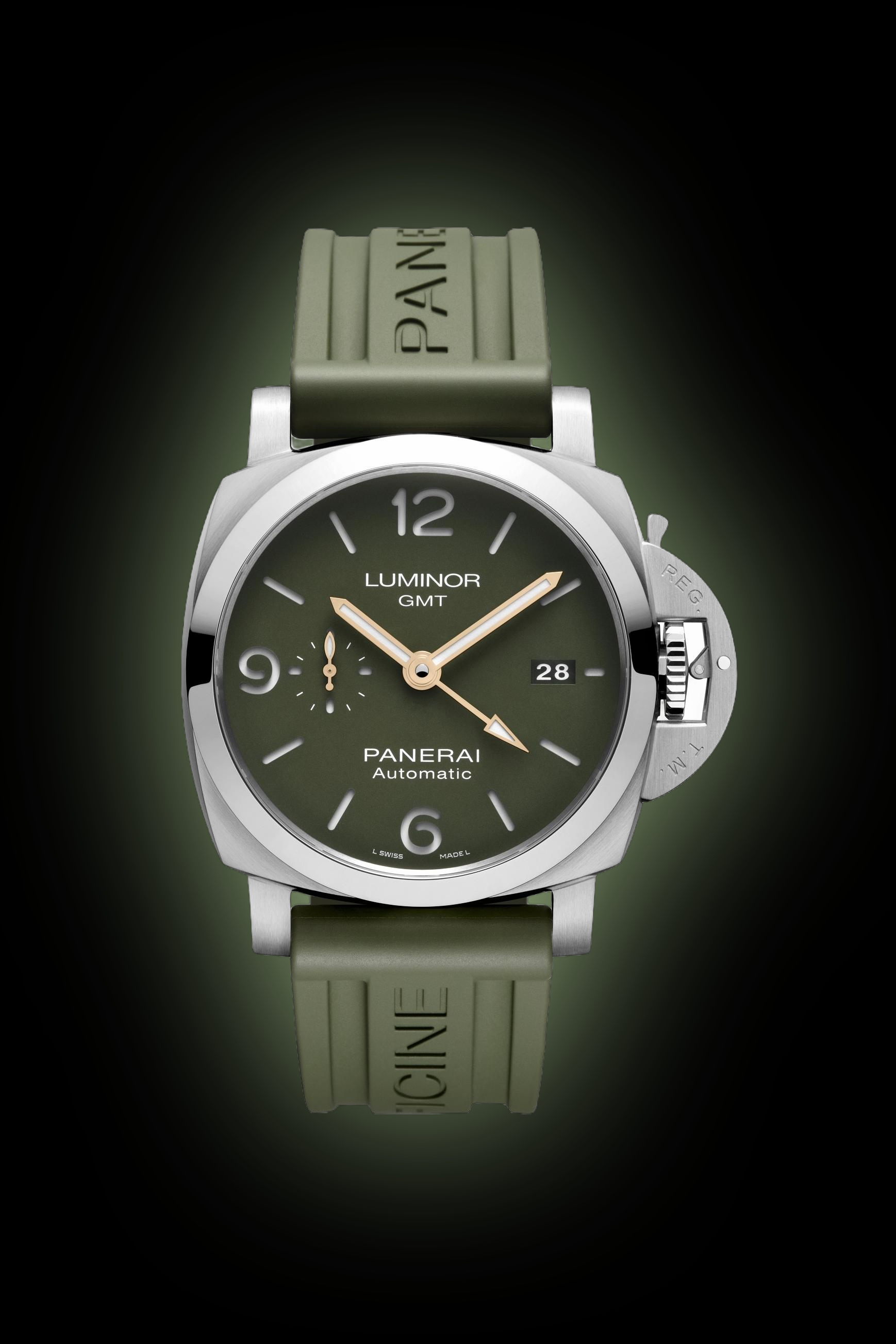Panerai Luminor 1950 01056 Green Dial, Stainless Steel, 44.0