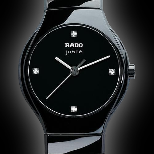 Rado TRUE 2765 Black Dial, Ceramic, 27.0 mm, Ladies Watch