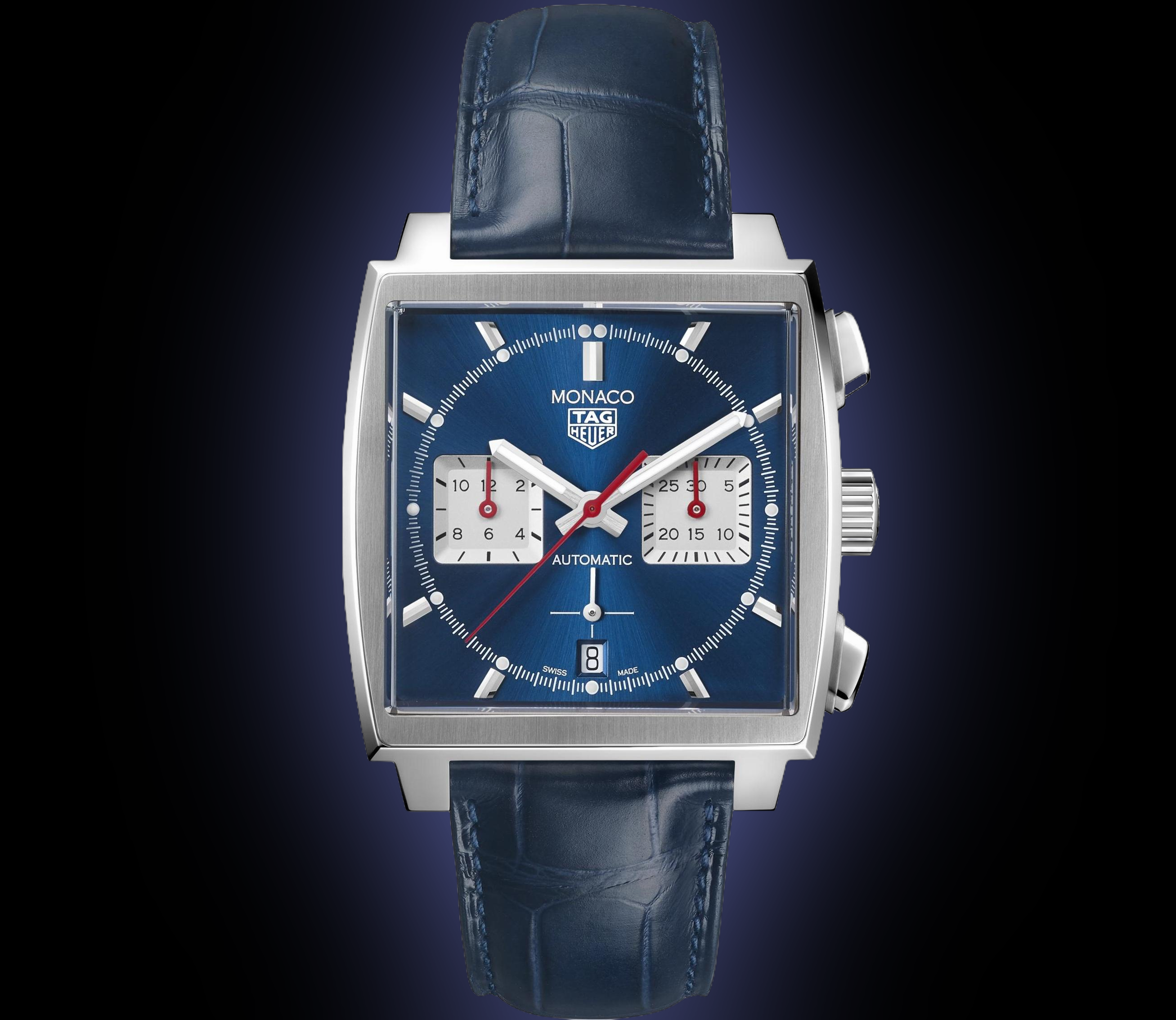 TAG Heuer Monaco FC6453 Blue Dial, Steel, Chronograph, Alligator