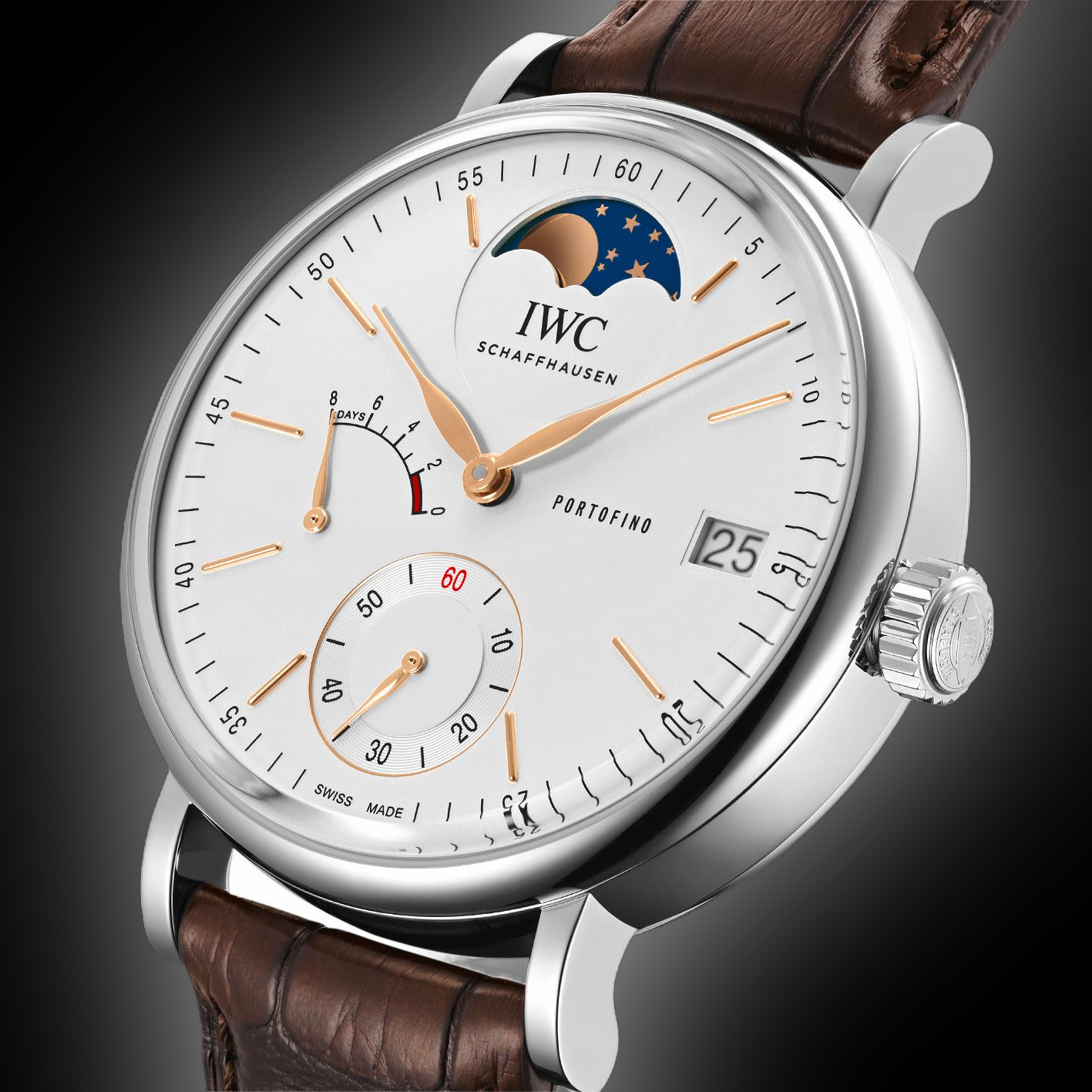 IWC Portofino 5164 Silver Dial, Stainless Steel, 45.0 mm, Moon Phase