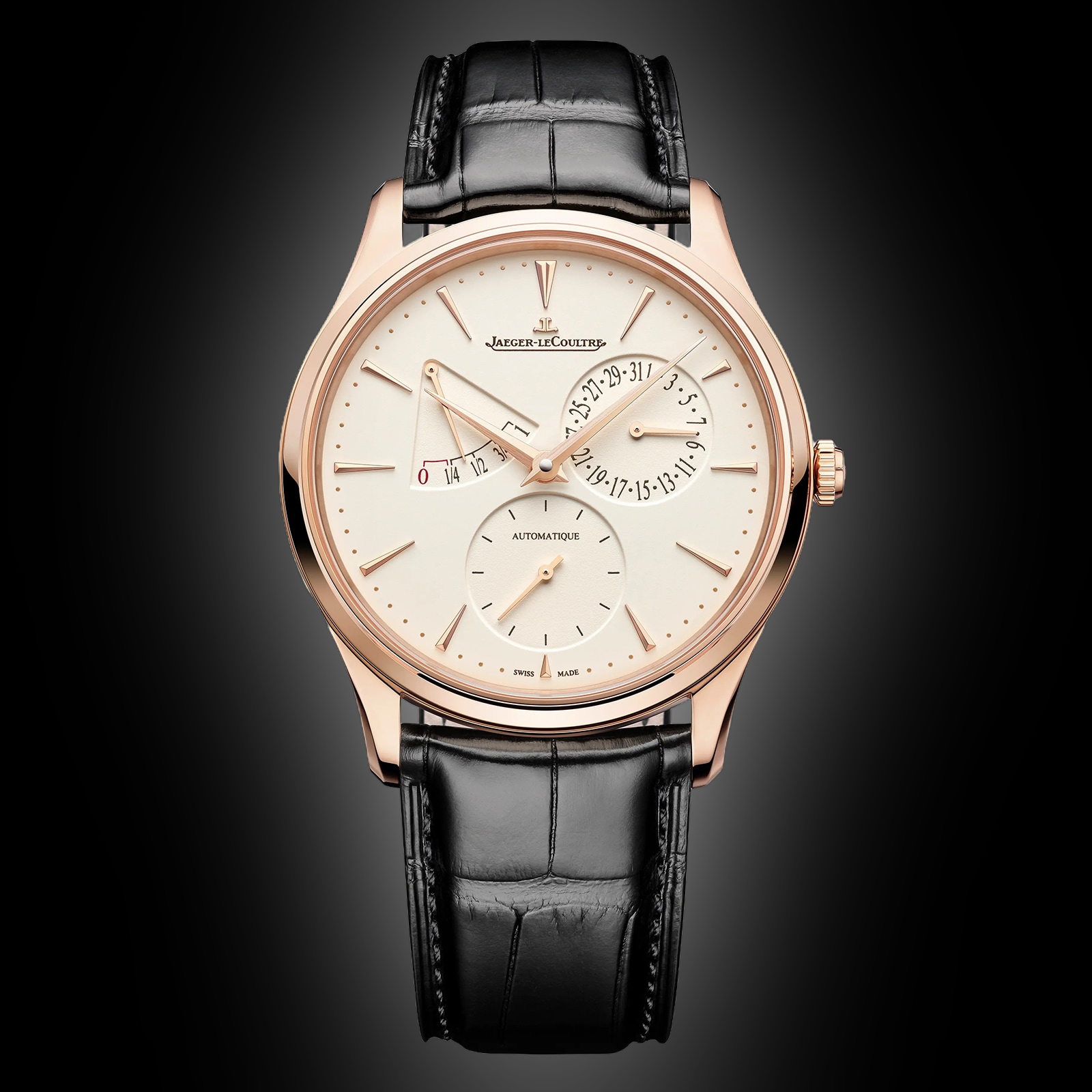 Jaeger LeCoultre Master Ultra Thin 137 Eggshell Beige Dial, 18