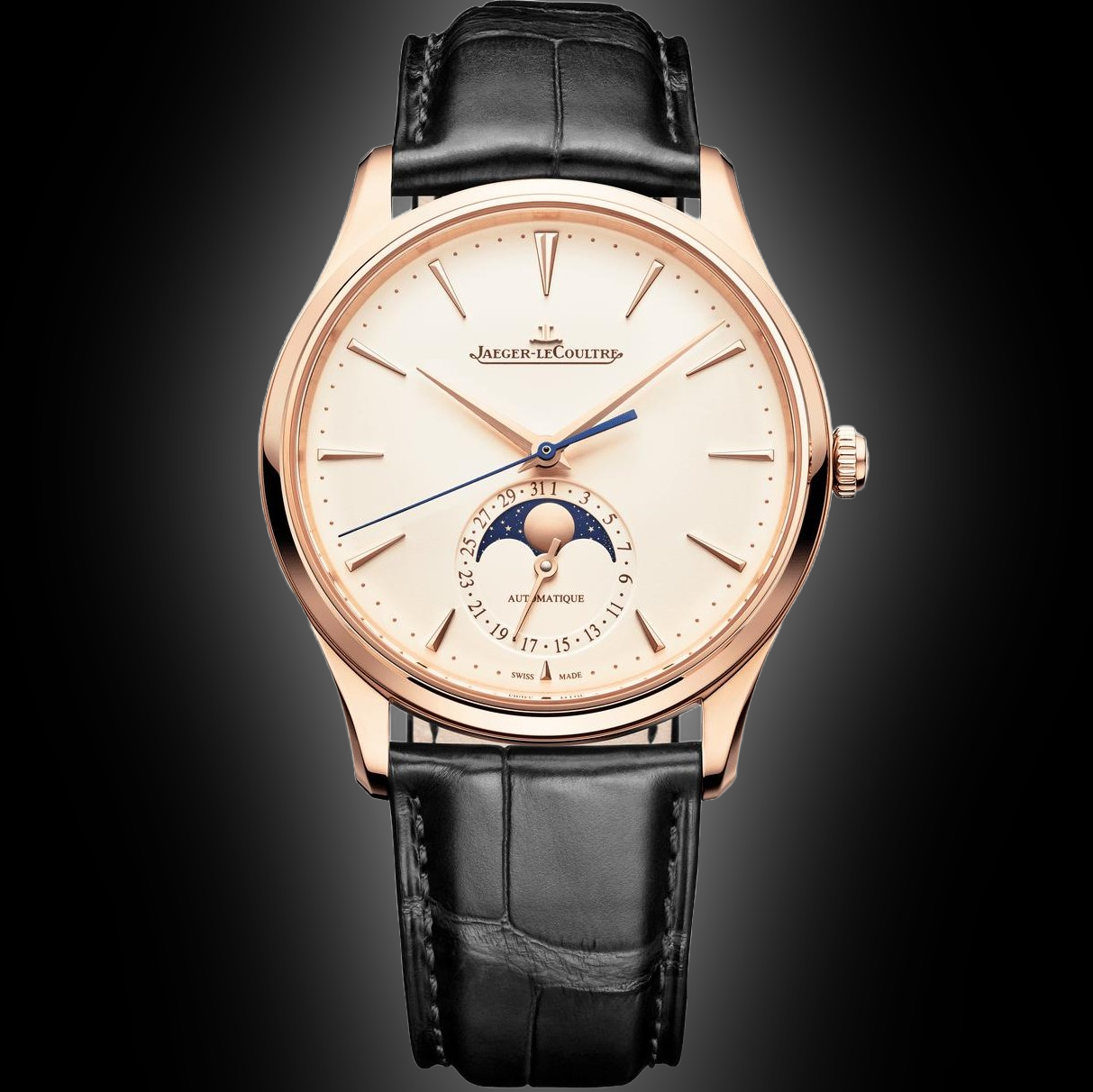 Jaeger LeCoultre Master Ultra Thin 136 Eggshell Beige Dial, 18 Carat ...