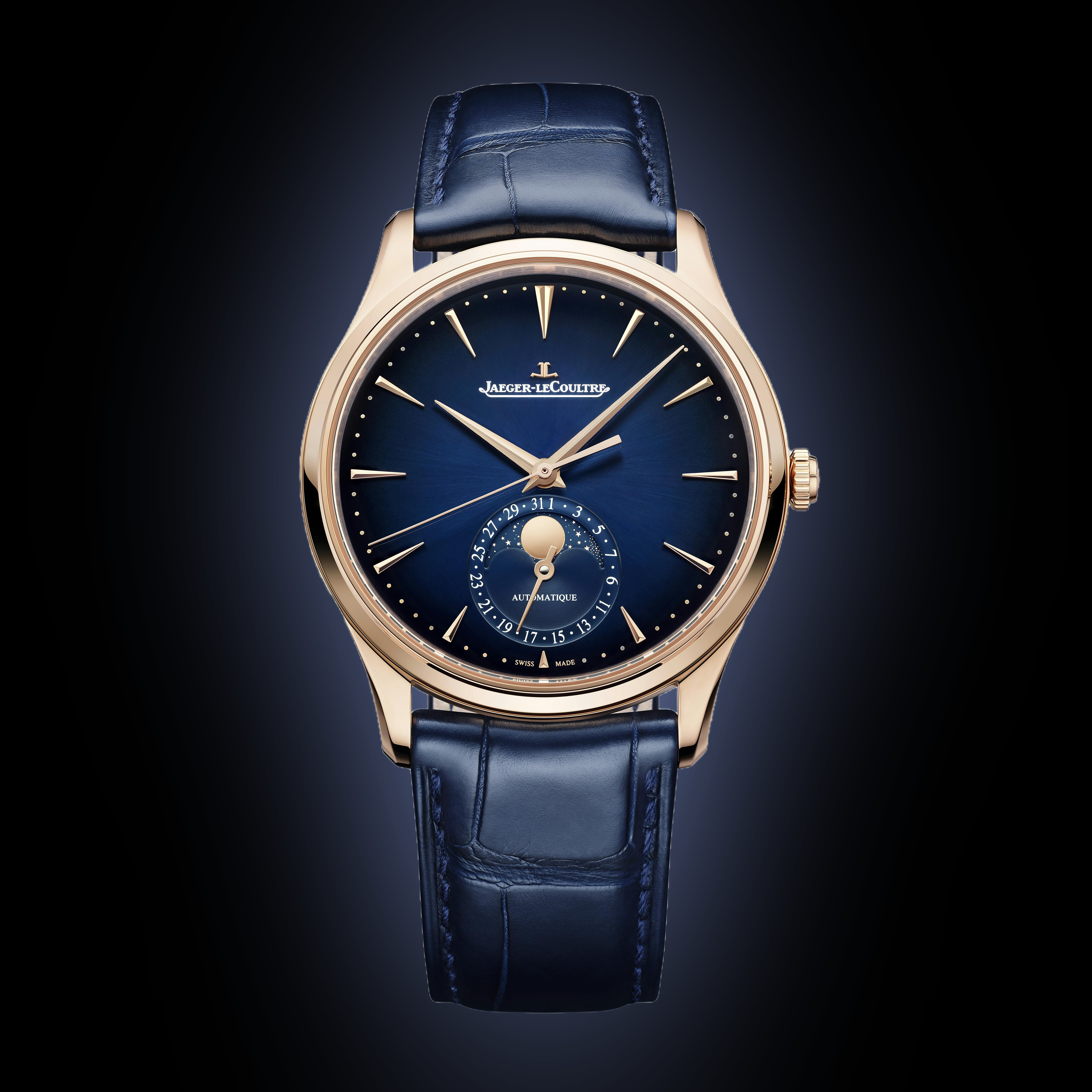 Jaeger LeCoultre Master Ultra Thin 137 Blue Dial, Pink Gold 18