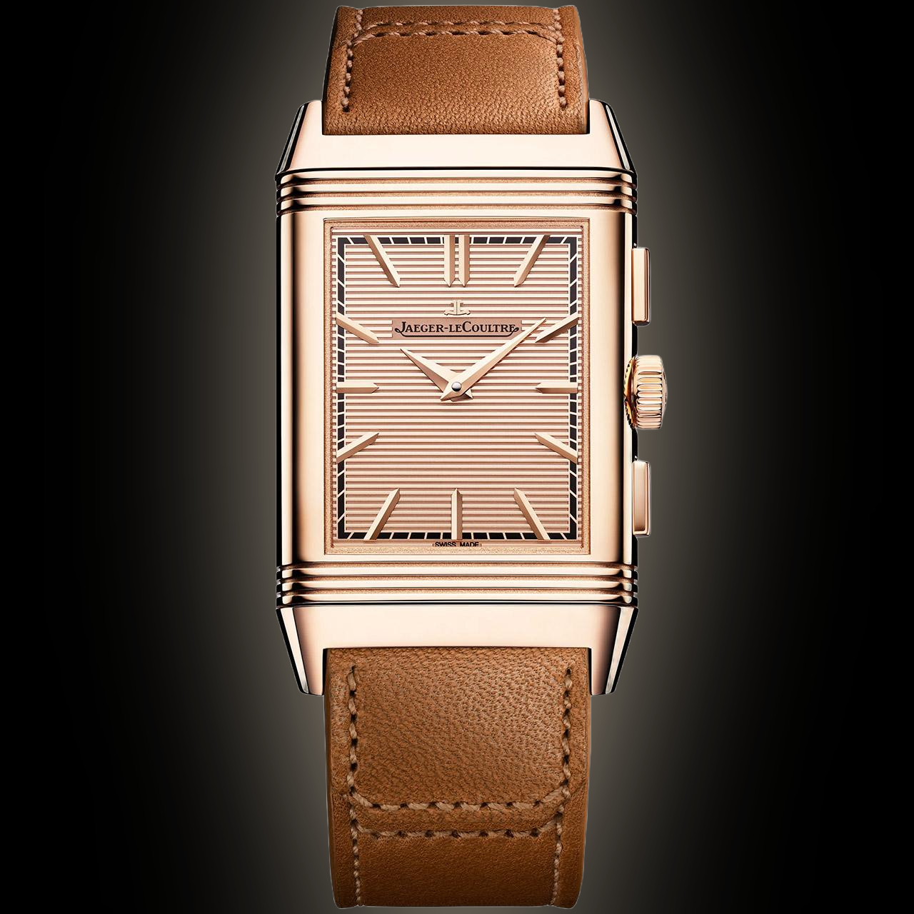 Jaeger LeCoultre Reverso 389 Golden 5n Dial, 18 Carat Pink Gold