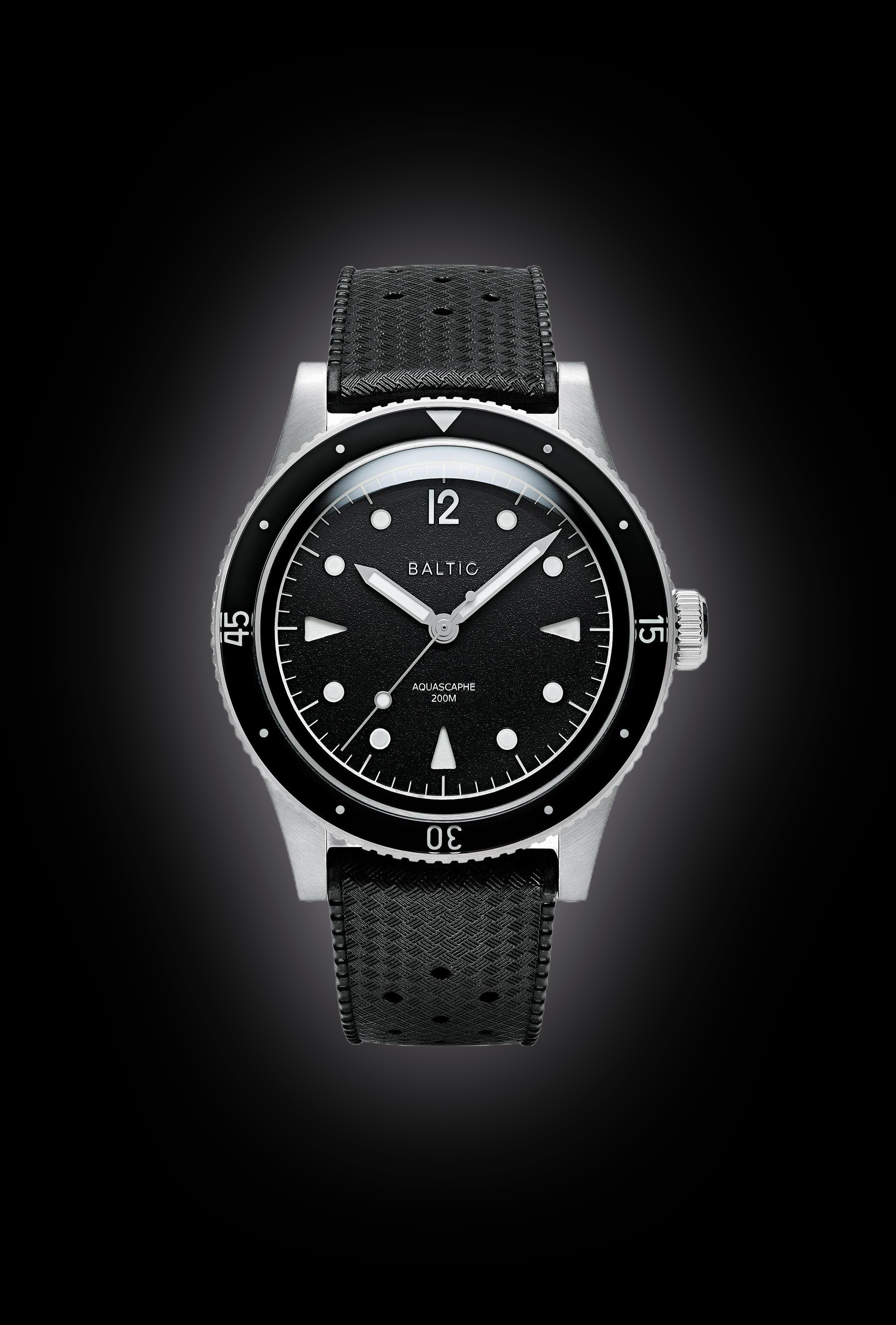 Baltic Watches Aquascaphe Black Dial, Stainless Steel, 39.0 mm 