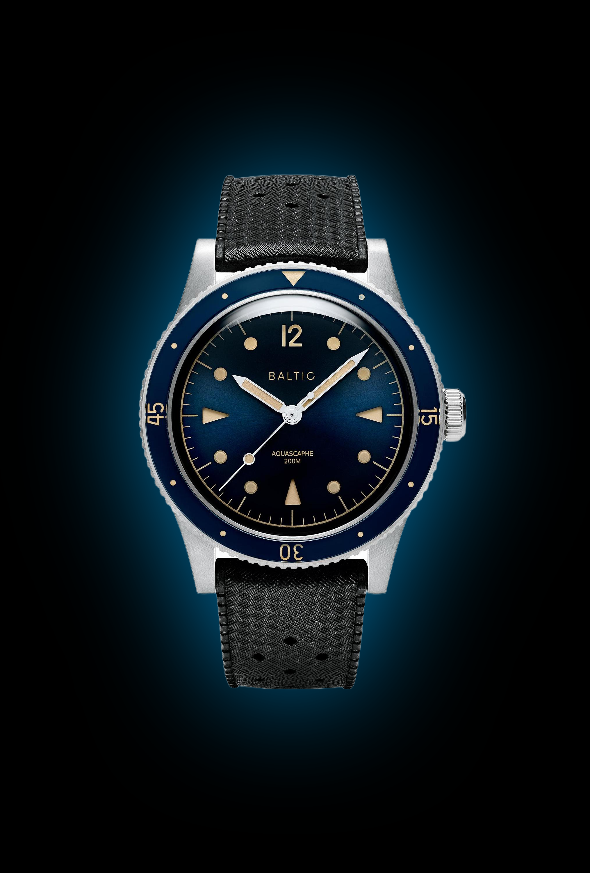 BALTIC AQUASCAPHE blue gilt バルチック Aquascaphe Classic Bleue Gilt - Baltic Watches