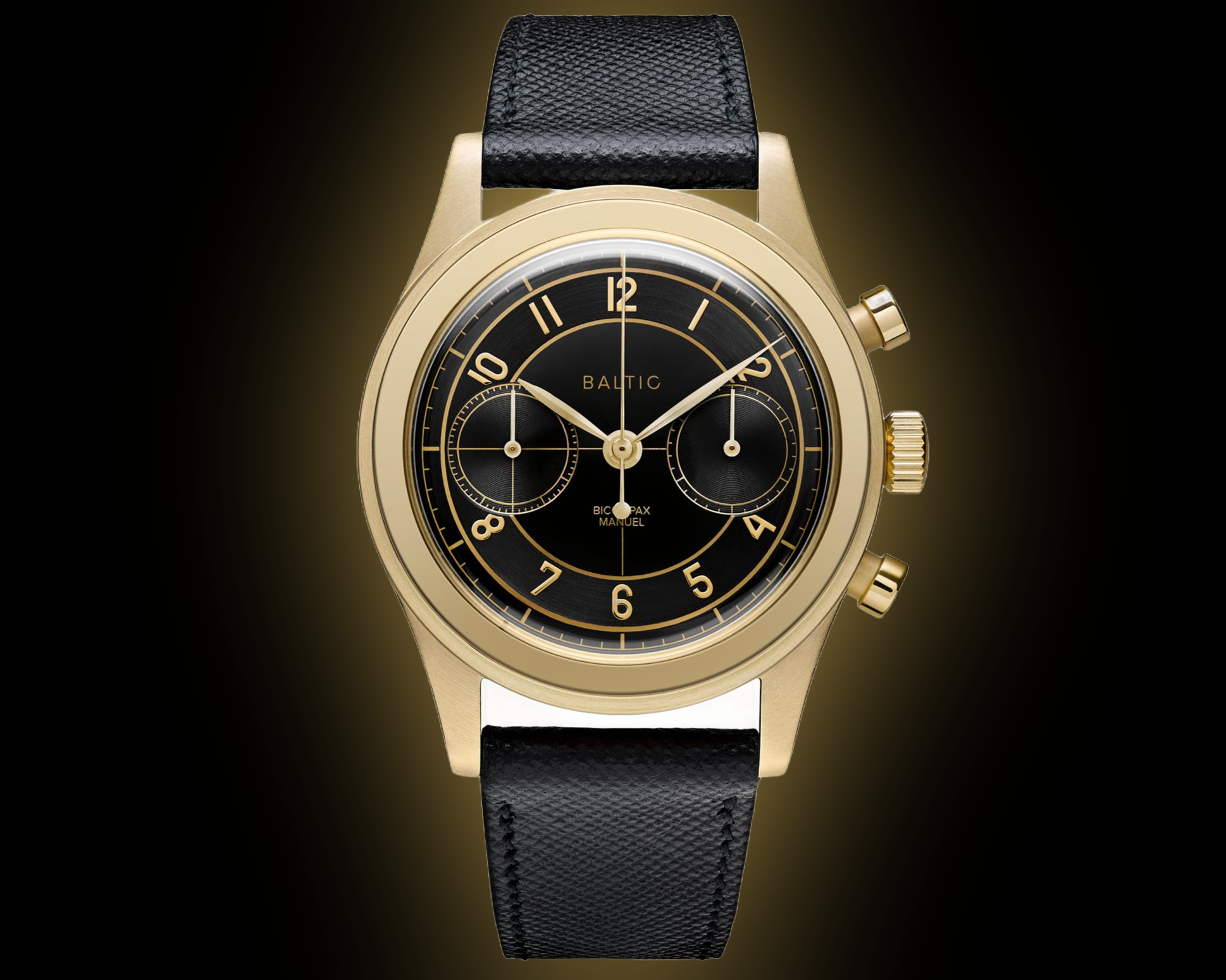 Baltic Watches Bicompax Silver Dial, Stainless Steel, 38.0