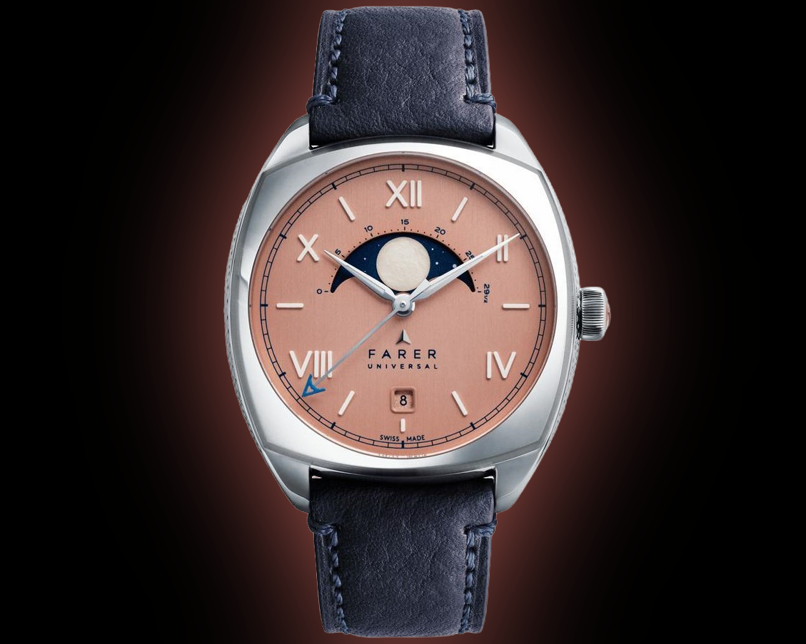 ローラントフォルステンフォファー Farer Moonphase Eddington Manual, Octane Petrol Granolo Leather