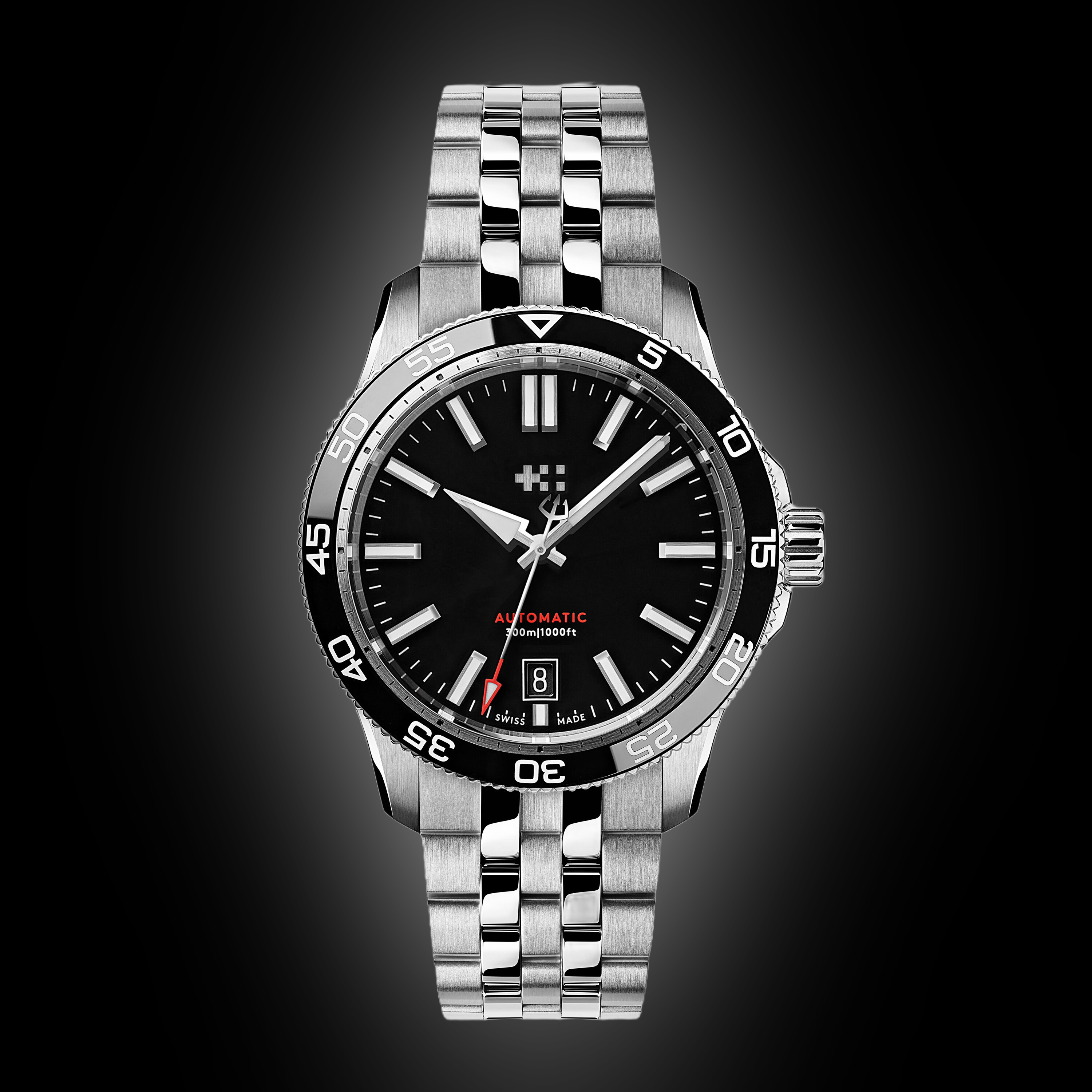 Christopher Ward Trident C60 Black Dial, Stainless Steel, 40.0 mm