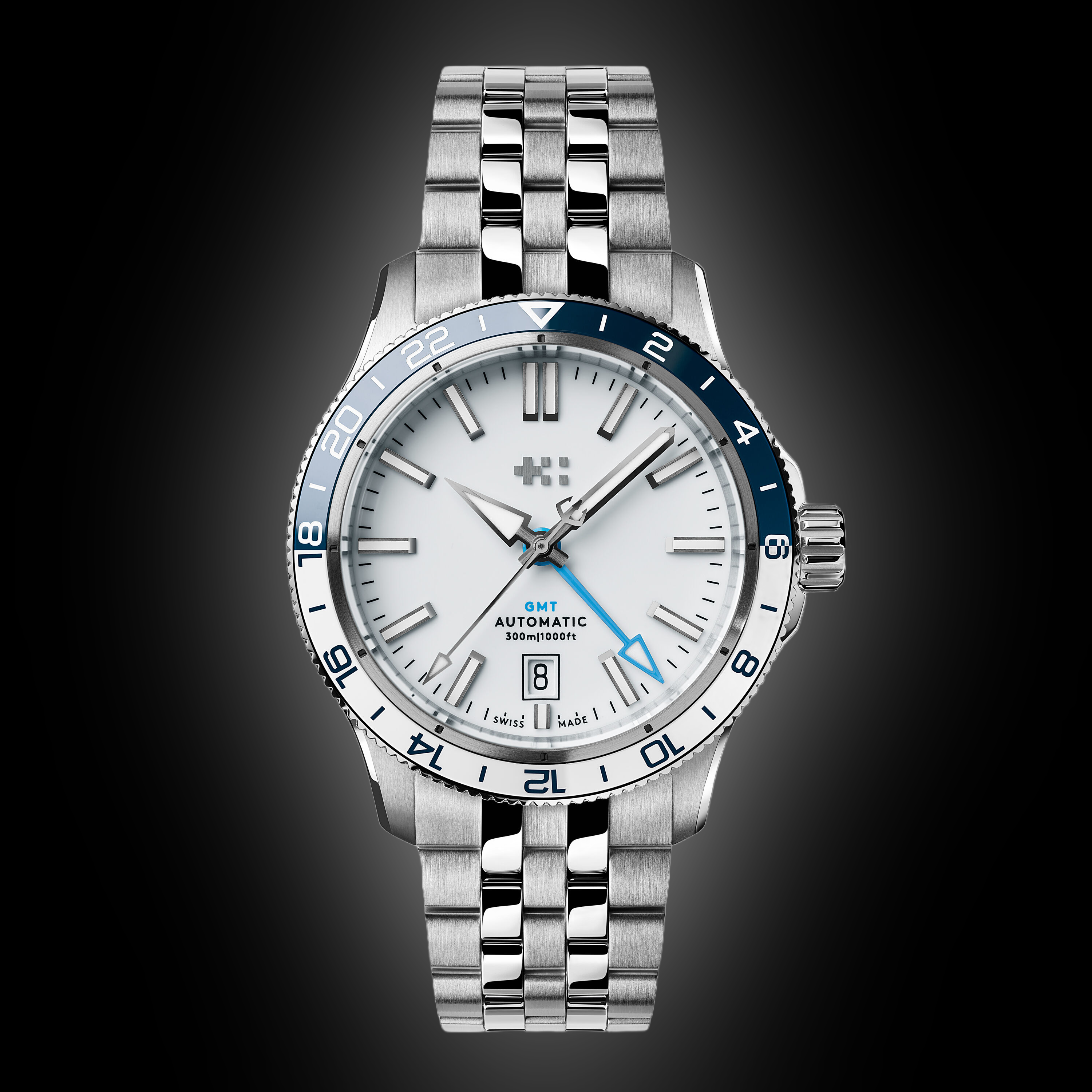 Christopher Ward Trident C60 White Dial, Stainless Steel, 40.0 mm, GMT