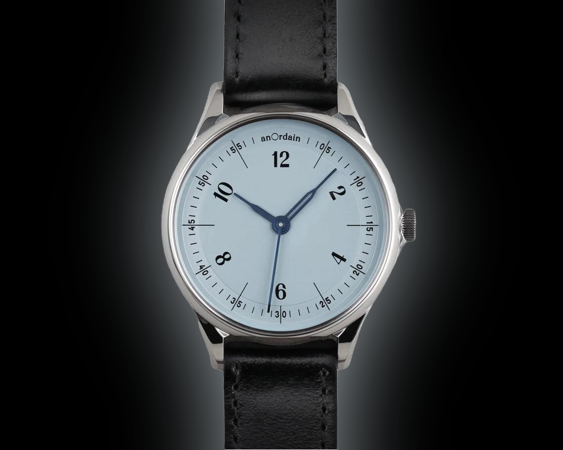 anOrdain Model 1 Fabric Lacquer By Cador, 50.3 m, Blue Dial, 38 mm