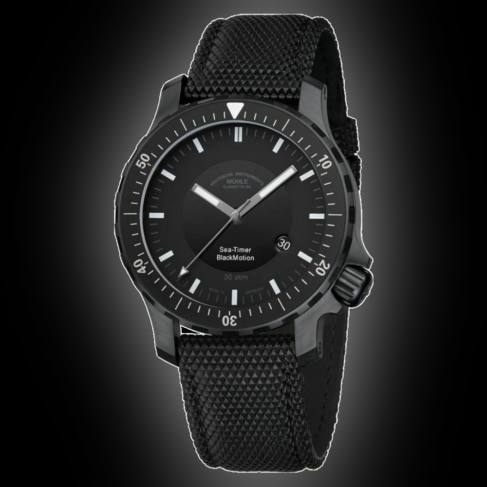 Mühle Glashütte MÃ¼hle Sea Timer Black Motion Juwelierlun Sea