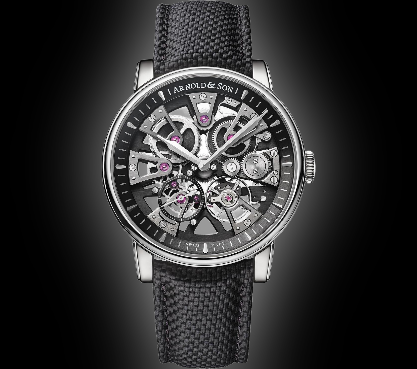 Arnold & Son Nebula 1NEAS Black Dial, Stainless Steel, 41.5 mm, 3.0 hz