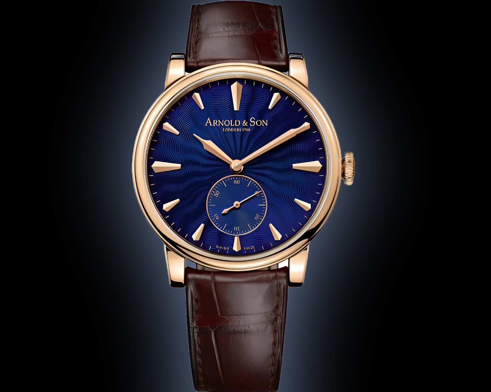 Arnold & Son Royal 1LCAP Blue Dial, Rose Gold, 40.0 mm, Manual Winding