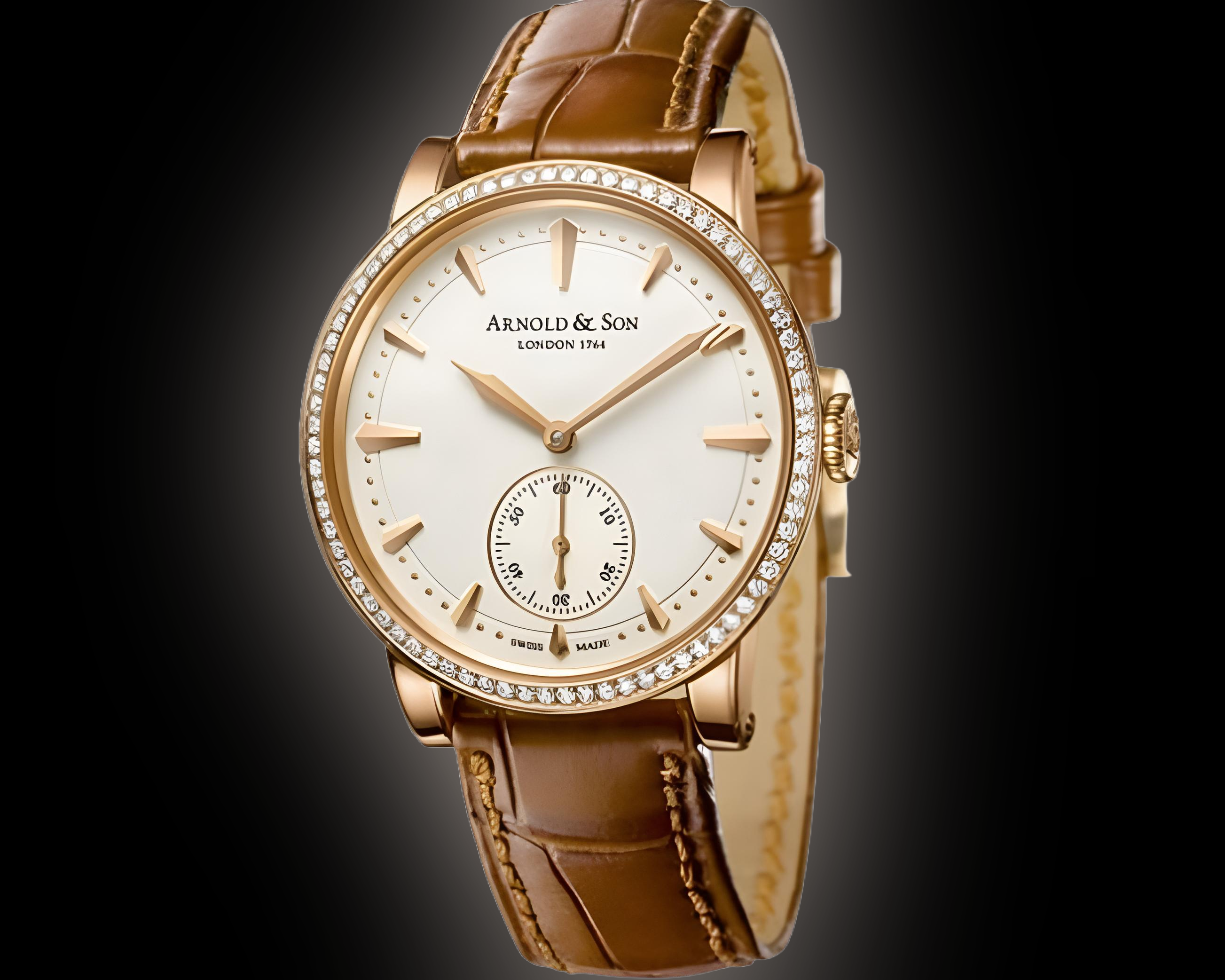 Arnold & Son Royal 1PMMP Silver Dial, Rose Gold, 34.0 mm, HMS Lady