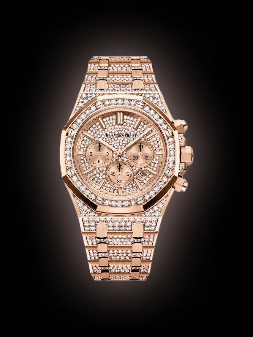 パグ様ピンク38 Audemars Piguet Royal Oak 26333 Grande Tapisserie Nickname Dial