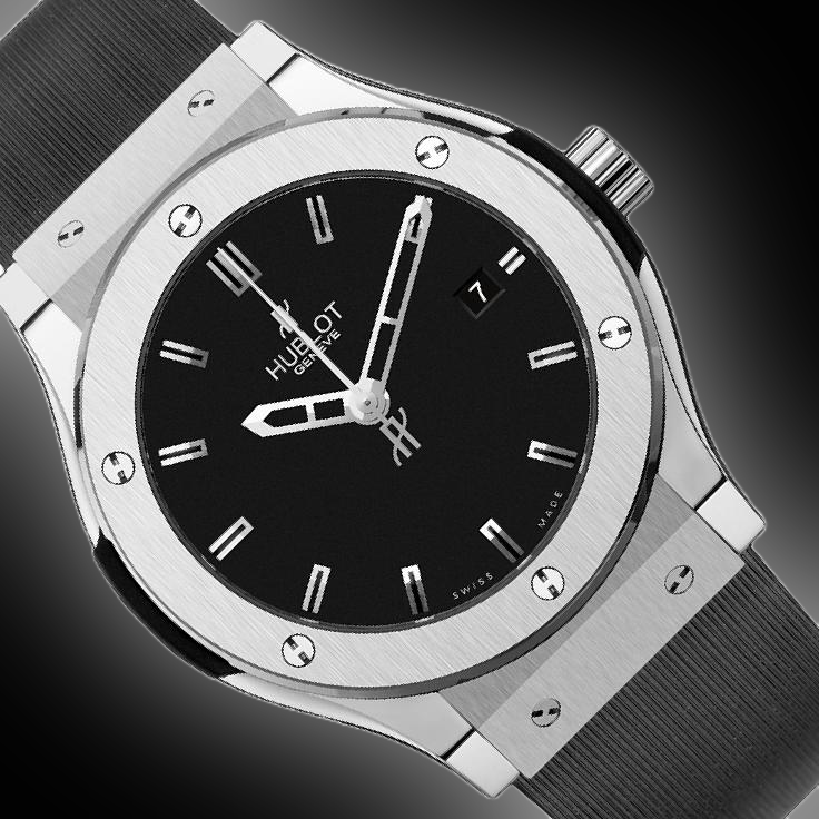 Hublot Classic Fusion 511.ZX Black Dial, Zirconium, 45.0 mm, Analog