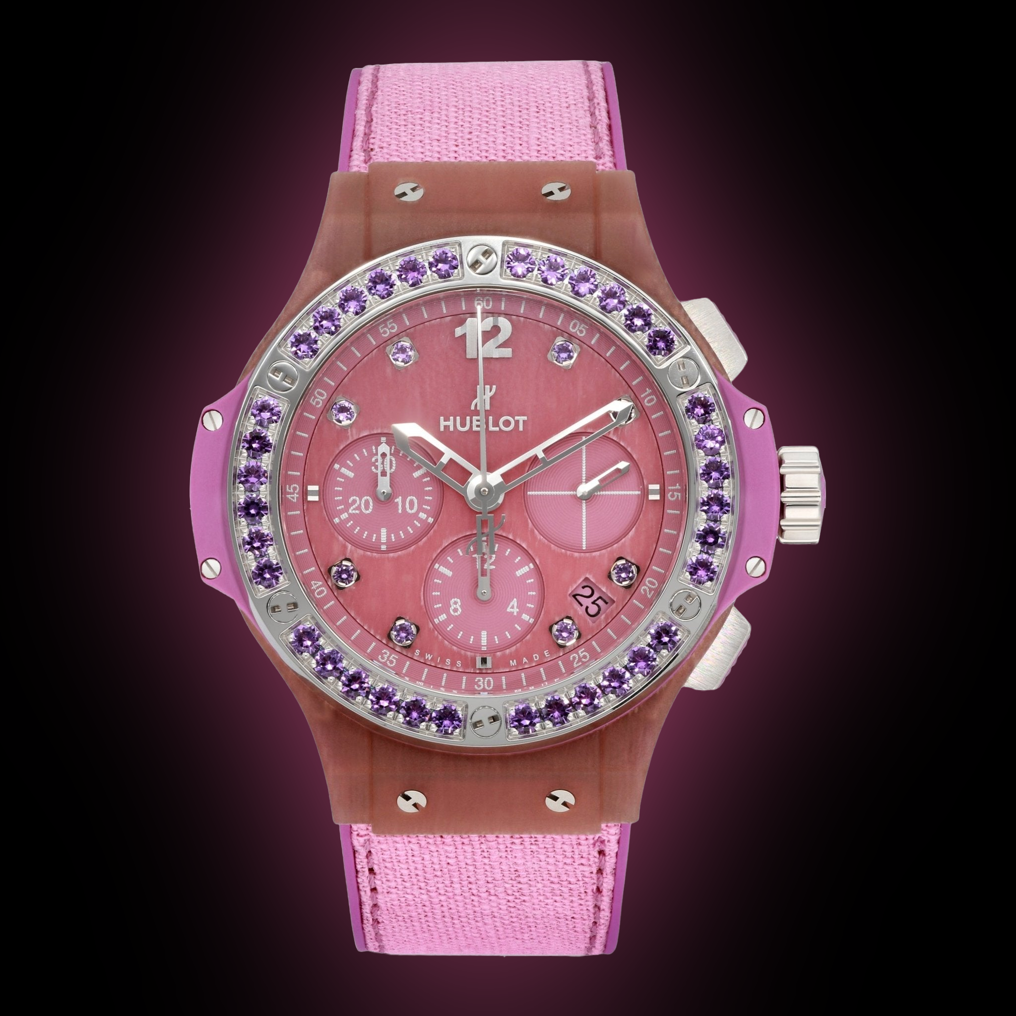 Hublot Big Bang Tutti Frutti Purple Dial, mm, Linen