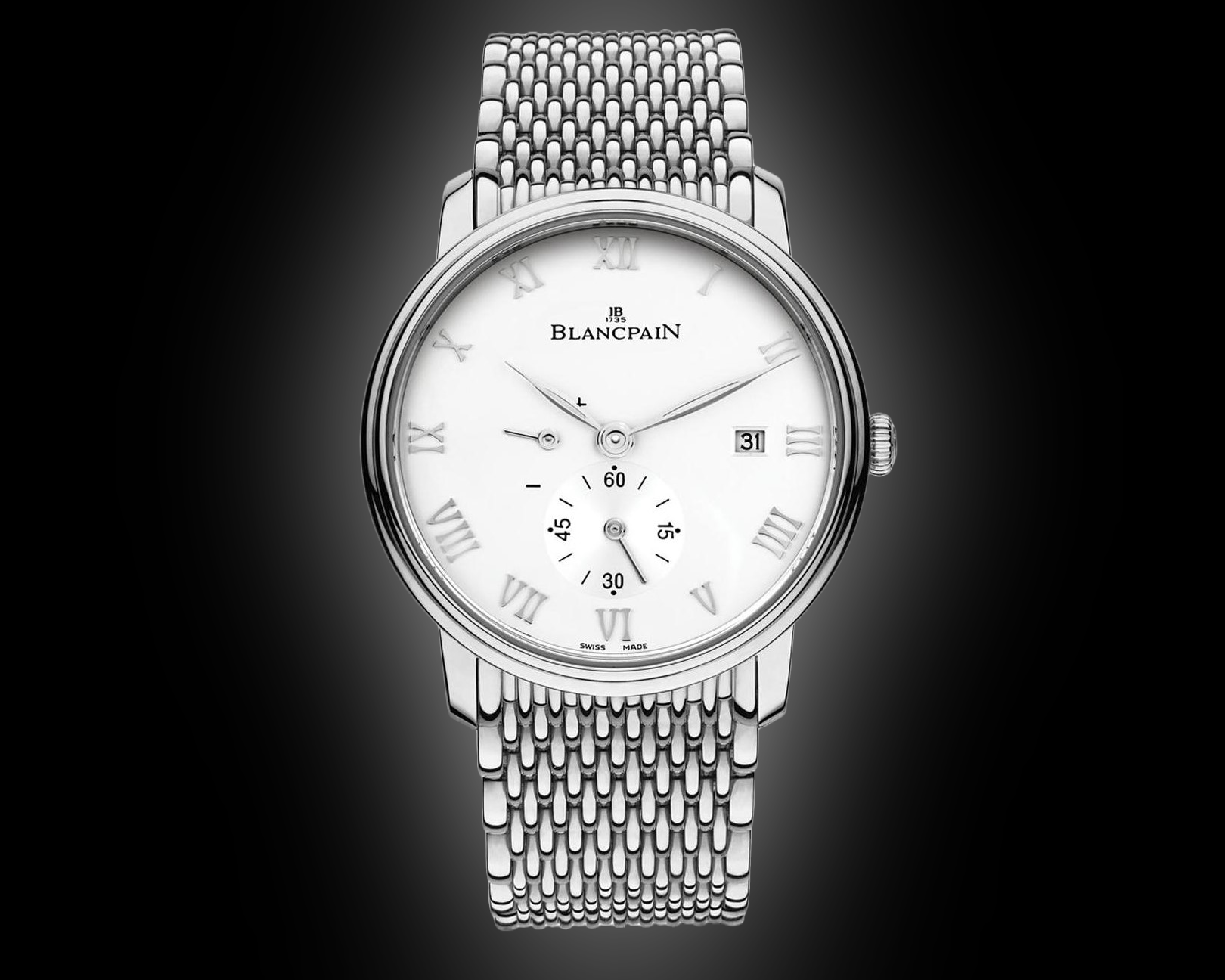 Blancpain Villeret Ultraplate 6606 White Dial, Steel, 40.0 mm, Metal