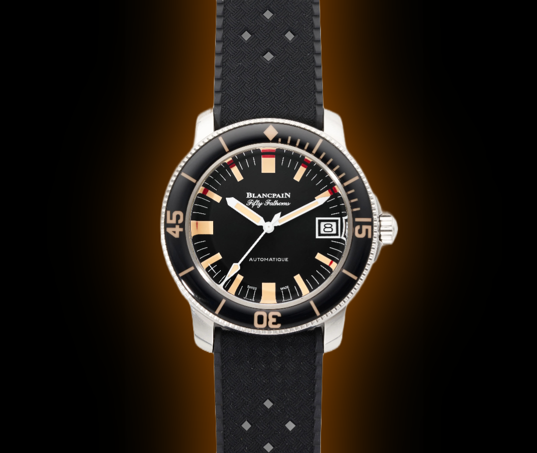 Blancpain Fifty Fathoms 5008 Black Dial, Steel, 40.3 mm, Barakuda