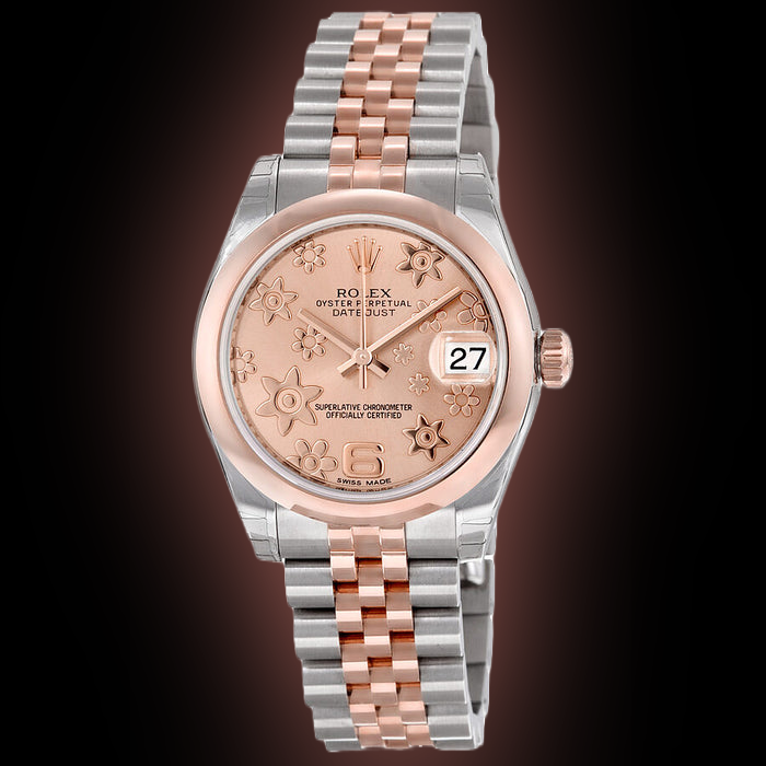 Rolex Lady-Datejust 31 178241 Pink Dial, 18kt Everose Gold, 31.0