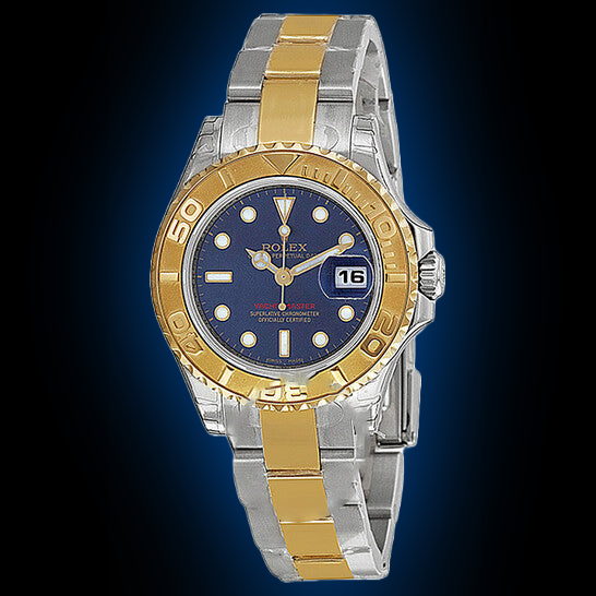Rolex Yacht-Master 169623 Black Mother of Pearl Dial, 18kt Yellow