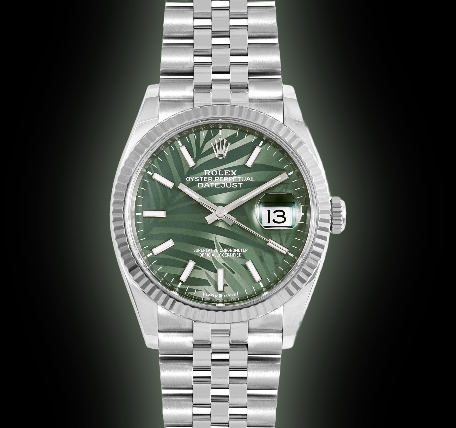 ROLEX 時計ケース 緑色 datejust Rolex Unworn 2025 Green Dial 126334-0028 for $17,740 for