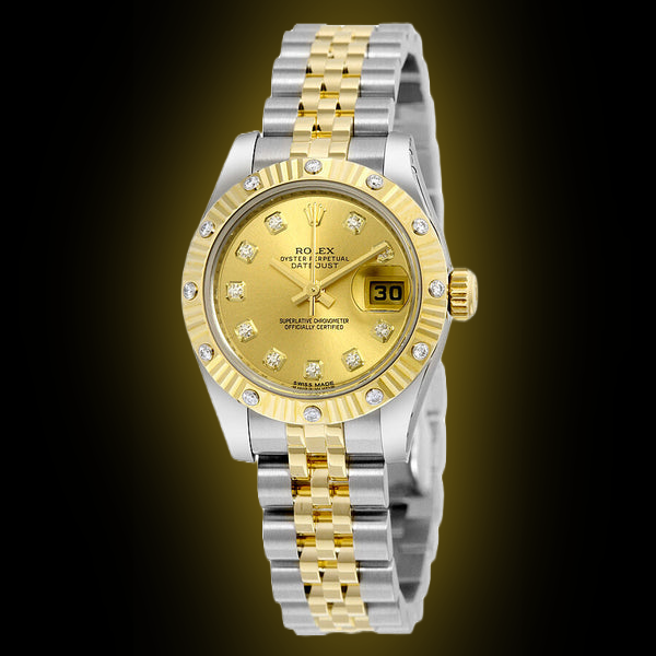 Rolex Lady-Datejust 26 179313 Champagne Dial, 18kt Yellow  display picture 1