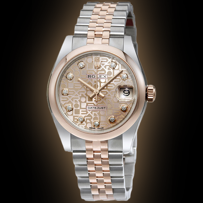 Rolex Datejust 31 178241 Pink Jubilee Dial, 18kt Everose Gold
