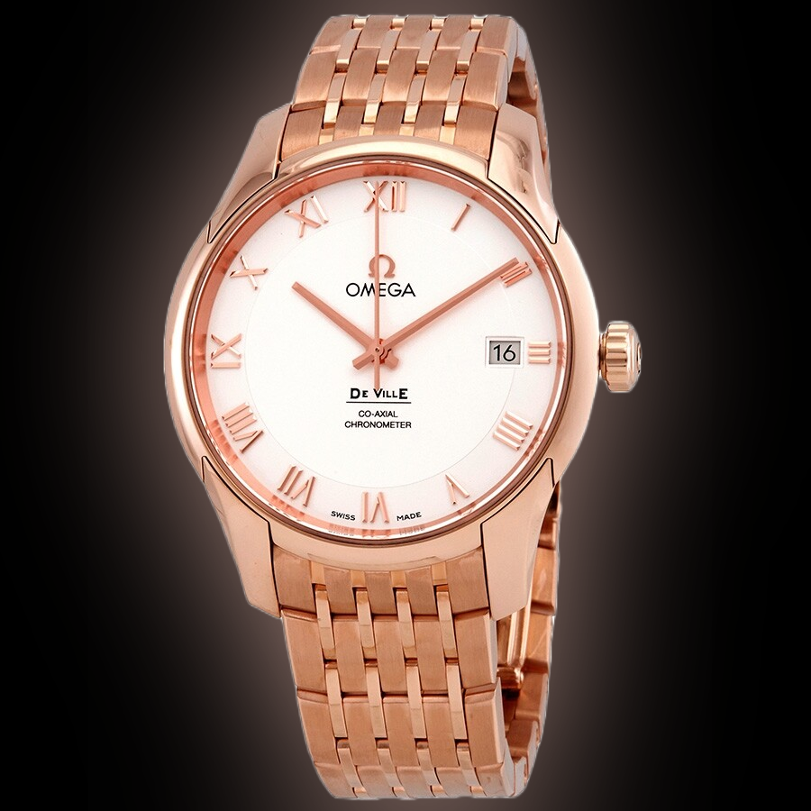 Omega De Ville 41 431.50 Silver Dial, Red Gold, 41.0 mm, Self Winding