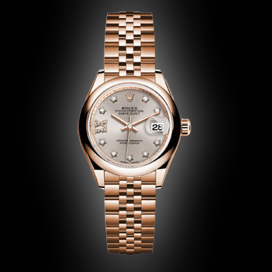 Rolex Lady-Datejust 28 279165 Sundust Dial, 18k Everose Gold,